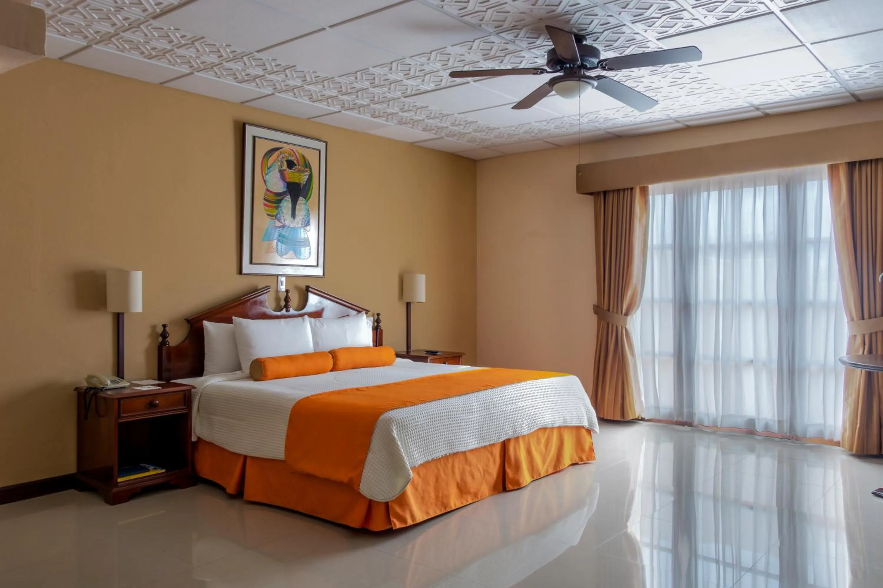 Bed in Hotel Royal Palace