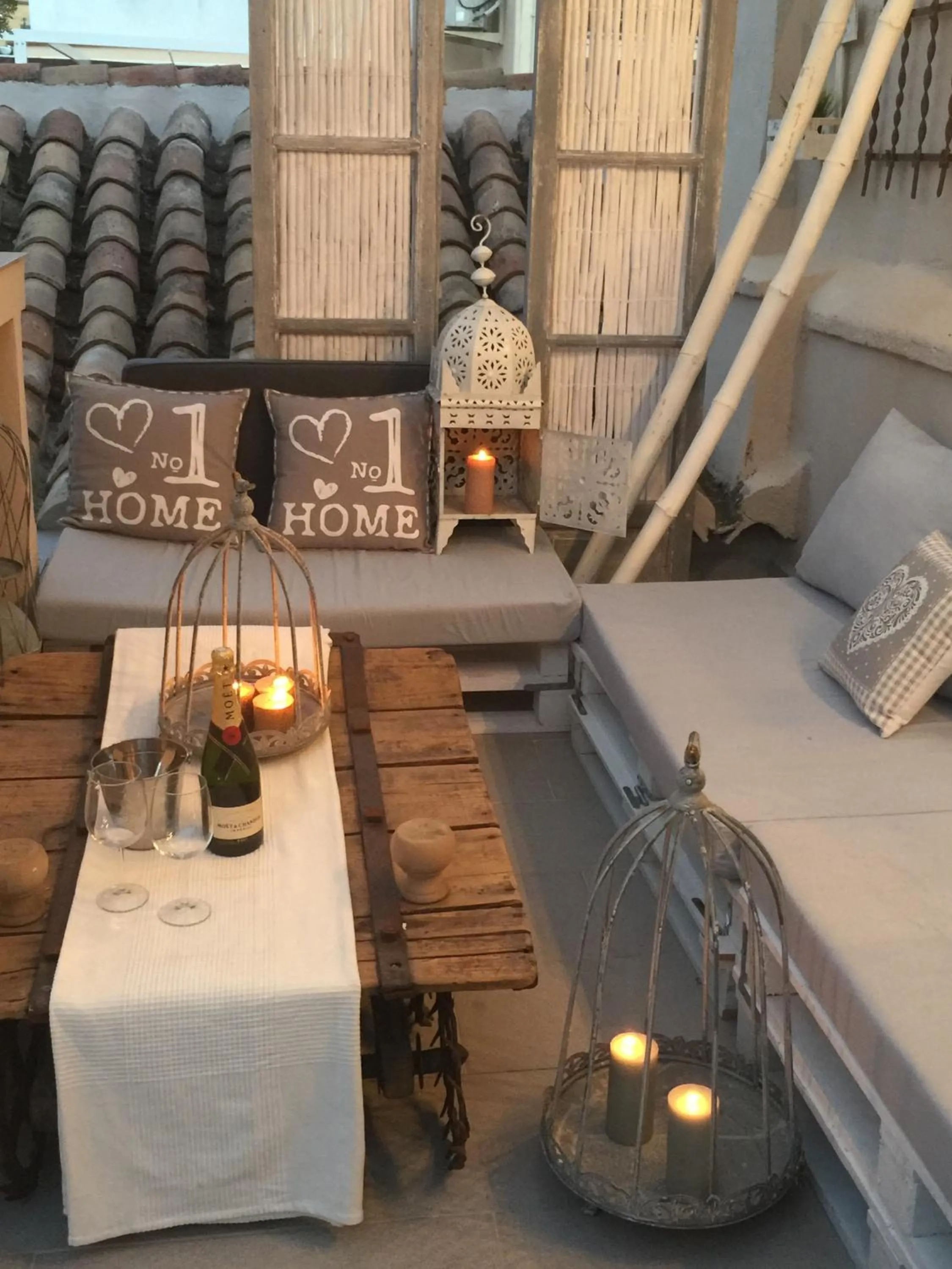 Balcony/Terrace, Bed in Palacio Almagra