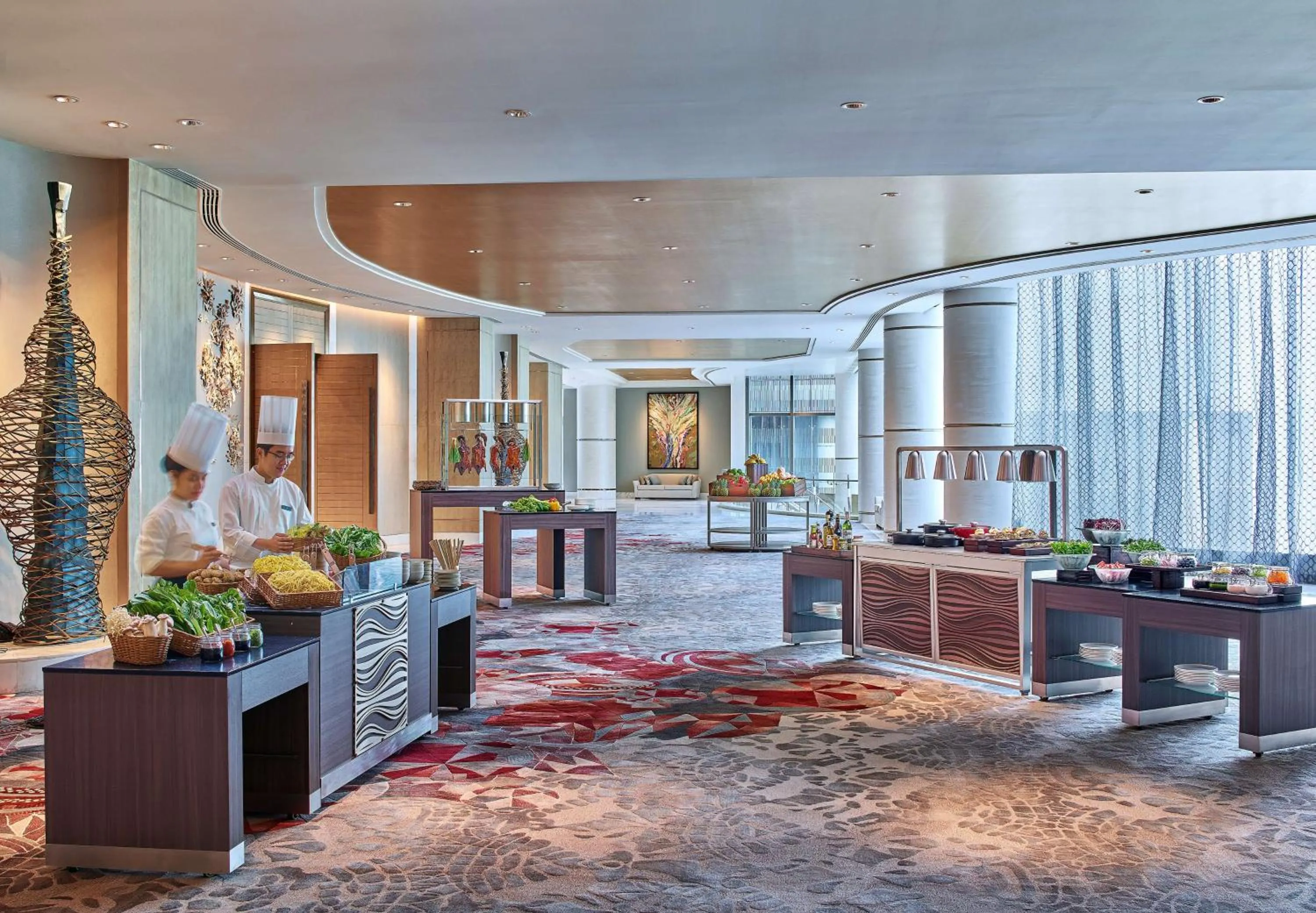 On site in Shangri-La The Fort, Manila