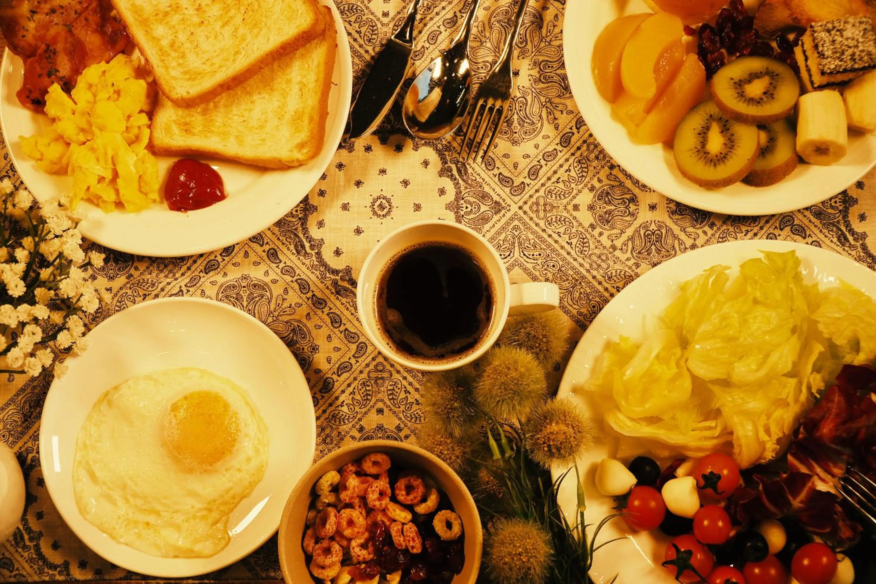 Buffet breakfast in Mona Yongpyong