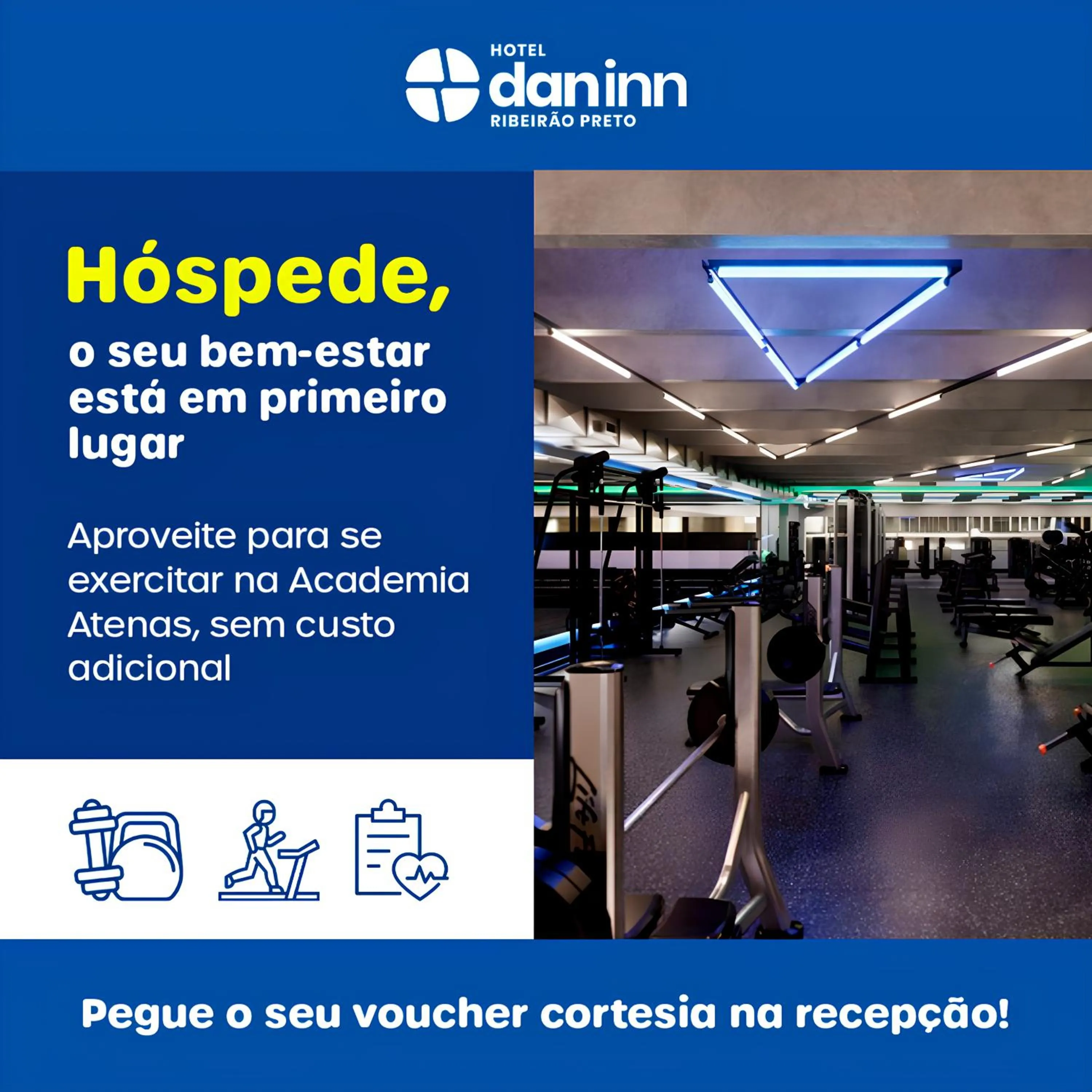Fitness centre/facilities in Hotel Dan Inn Ribeirão Preto By Nacional Inn