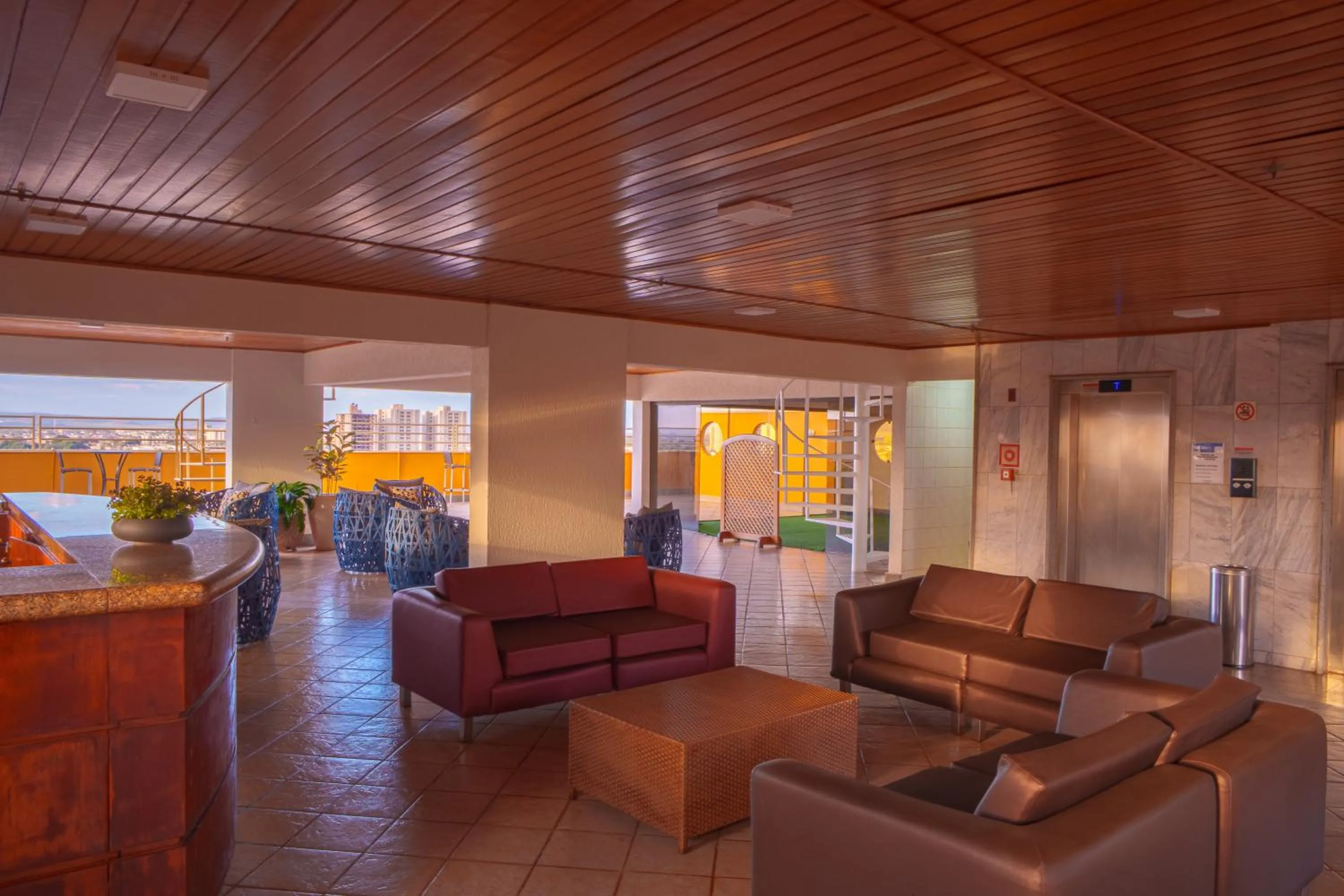 Balcony/Terrace in Hotel Dan Inn Ribeirão Preto By Nacional Inn