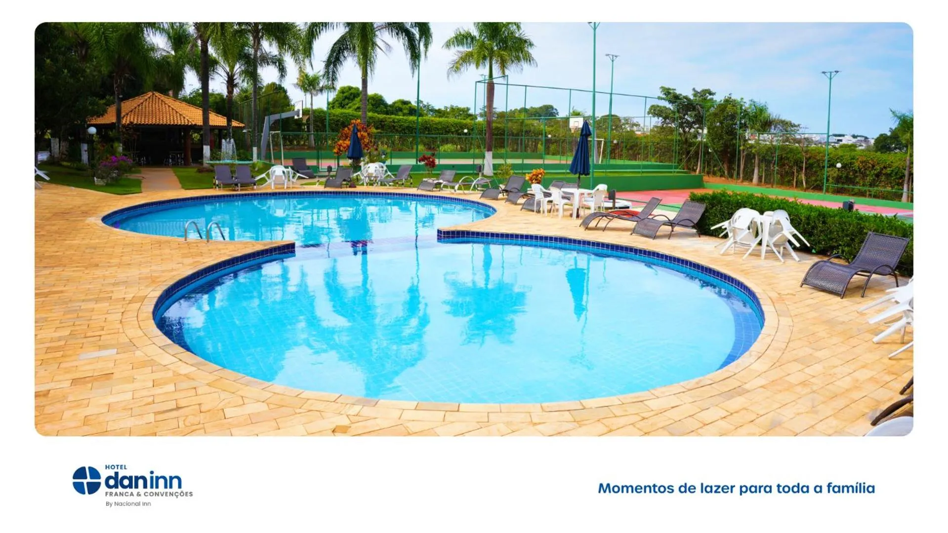 Swimming pool in Hotel Dan Inn Franca & Convenções By Nacional Inn
