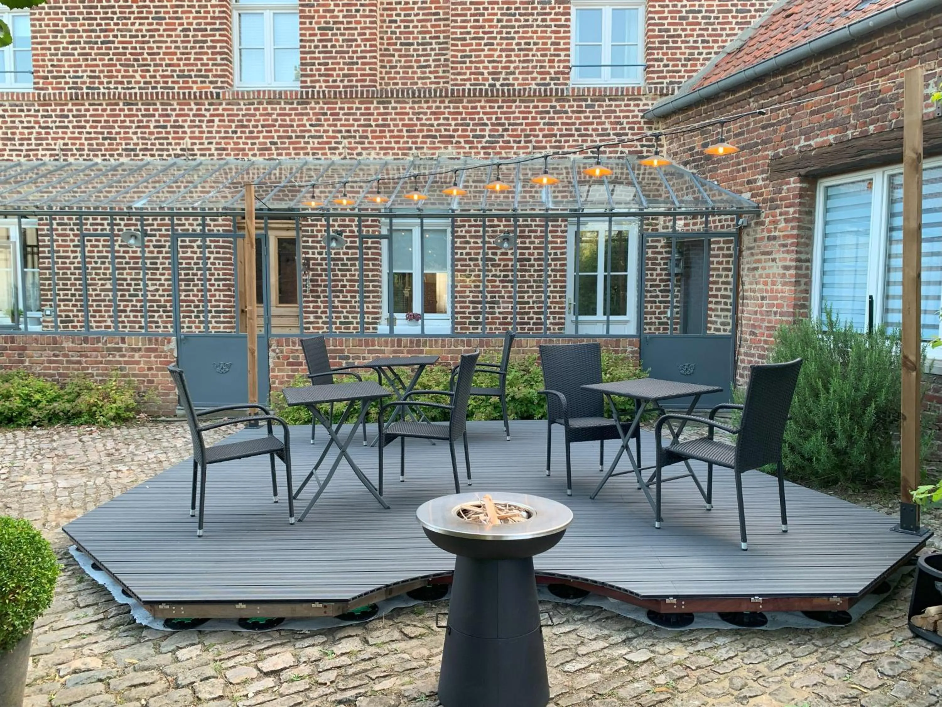 Balcony/Terrace in Bed&B La Ferme De L'ostrevent