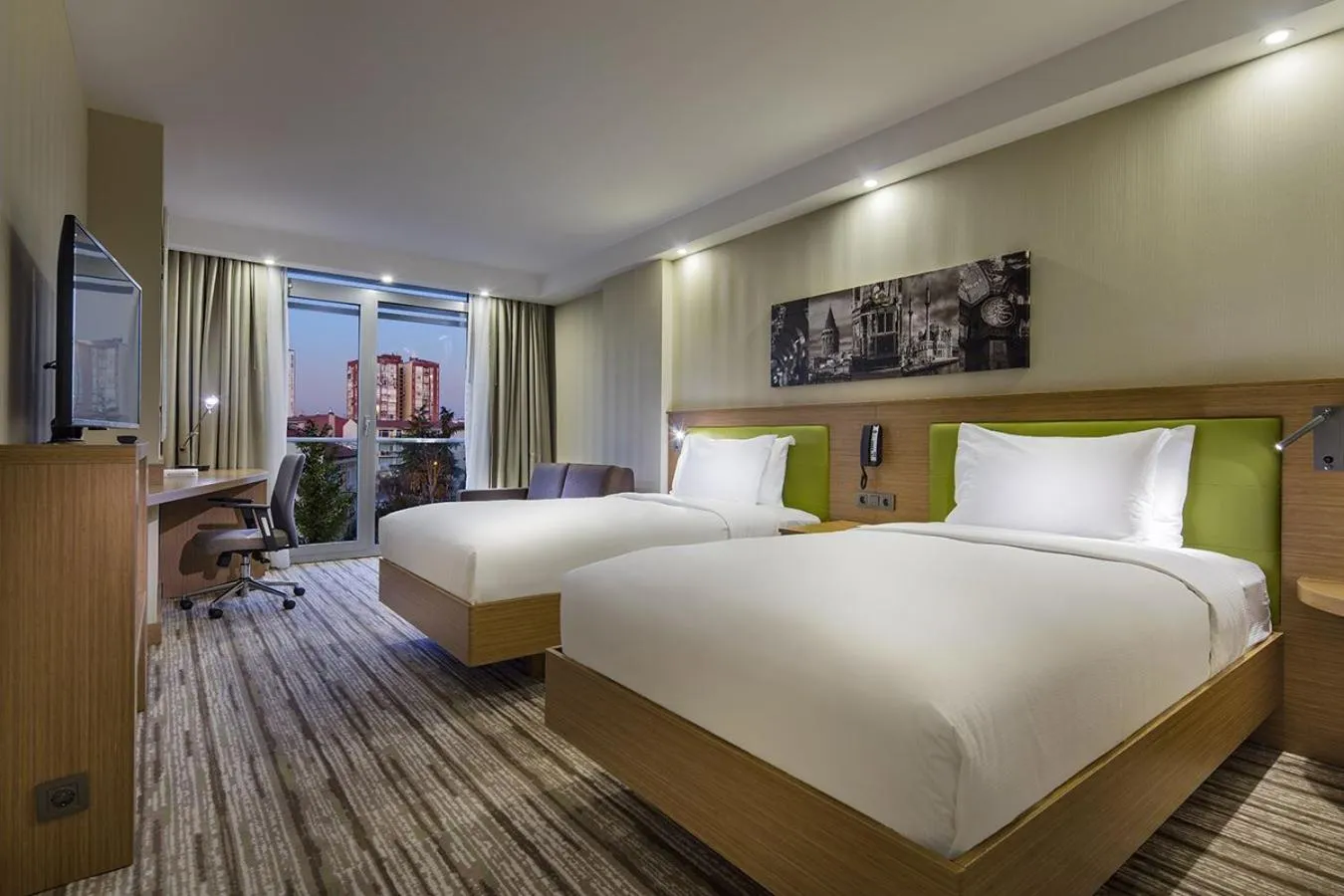 Bed in Hampton by Hilton Istanbul Atakoy