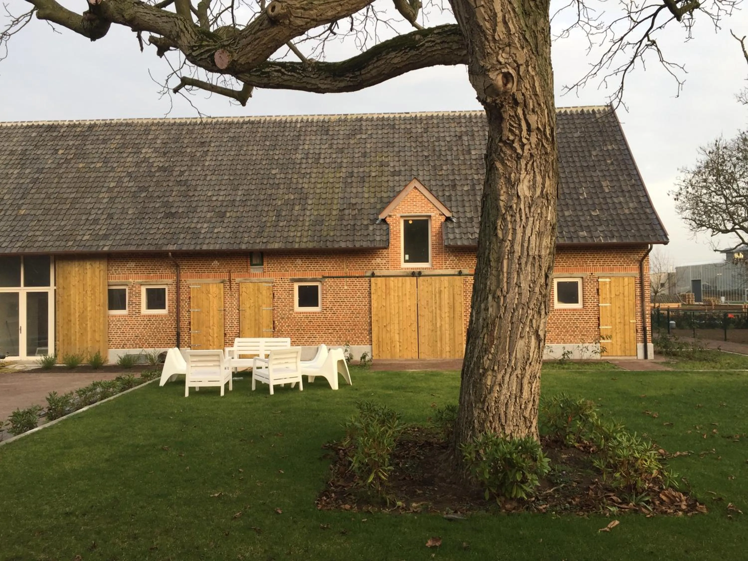 Facade/entrance in De Blauwe Hoeve