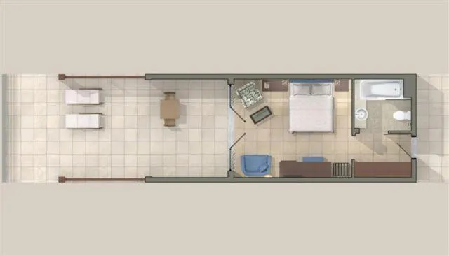 Floor plan in Aquila Elounda Village Resort, Suites & Spa