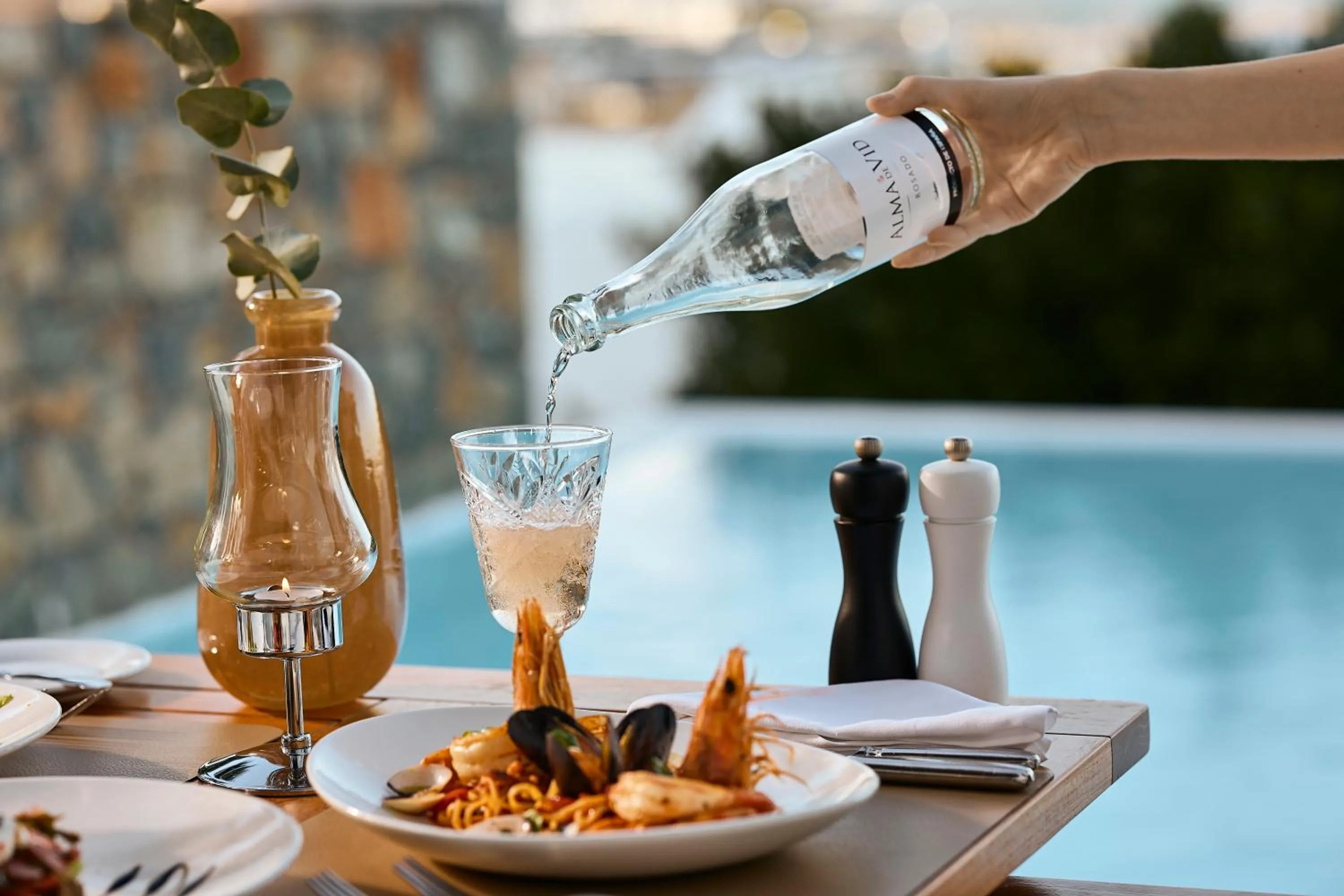 Swimming pool in Aquila Elounda Village Resort, Suites & Spa