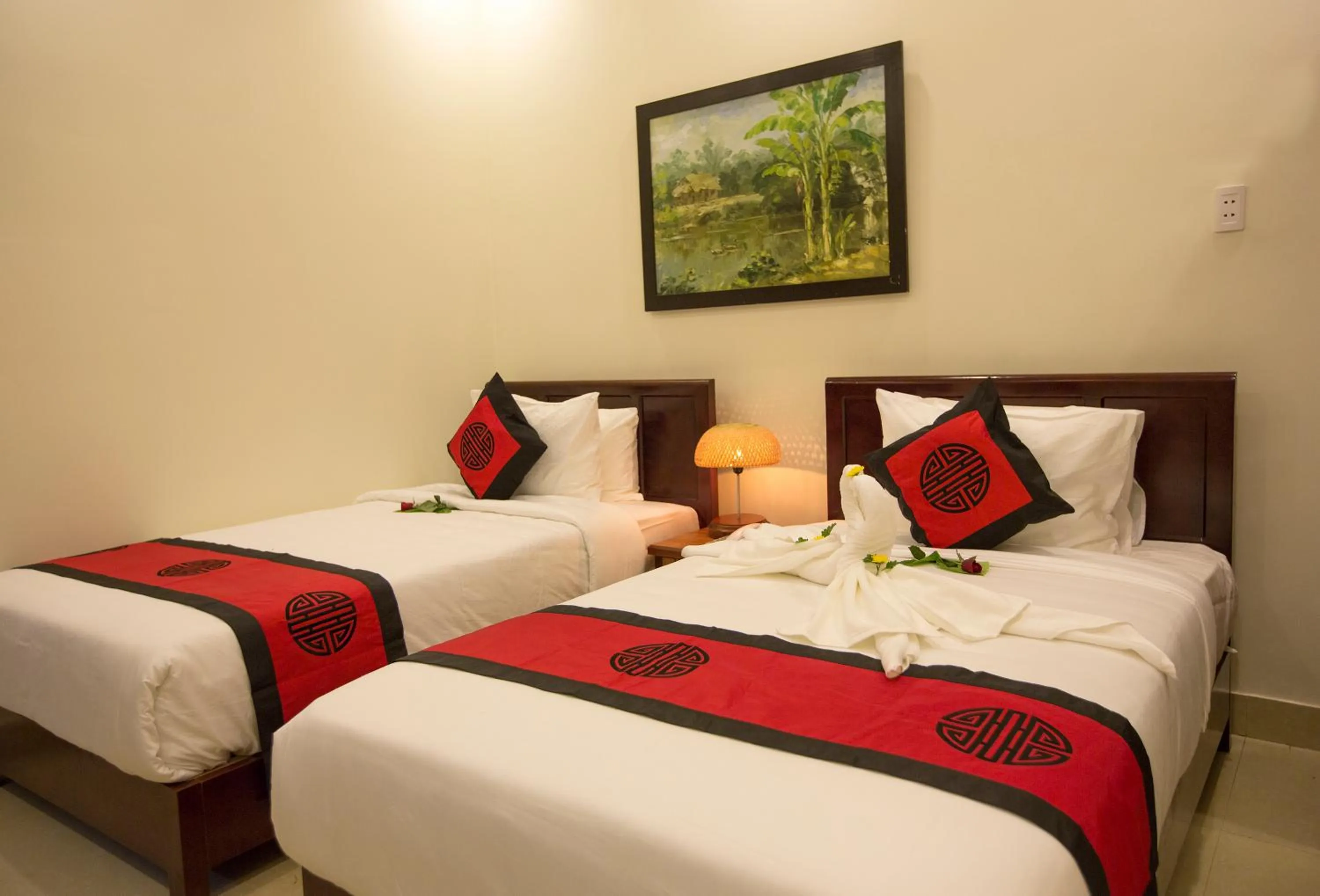 Decorative detail, Bed in Herbal Tea Homestay