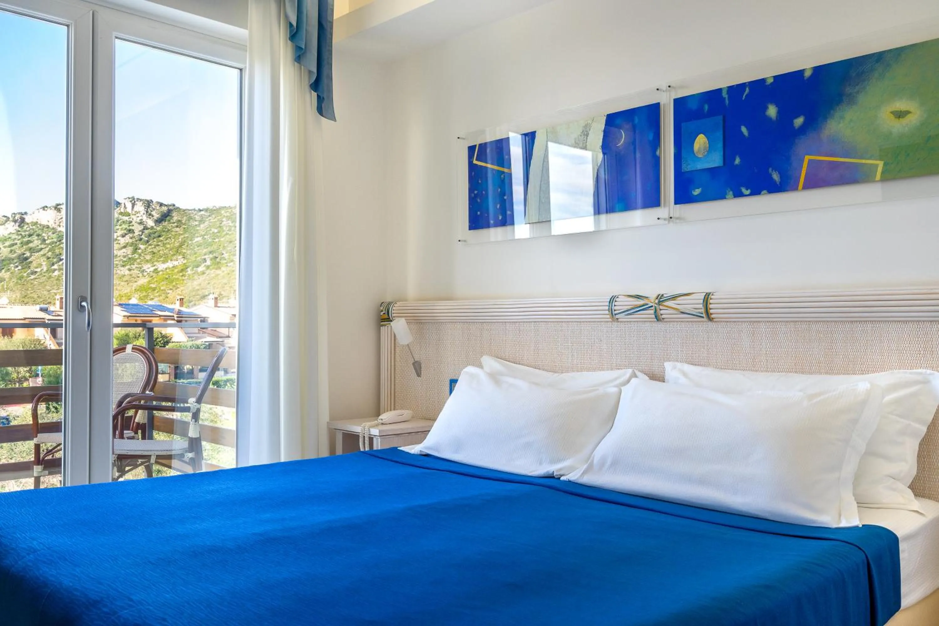 Bed in Elaia Garden Hotel