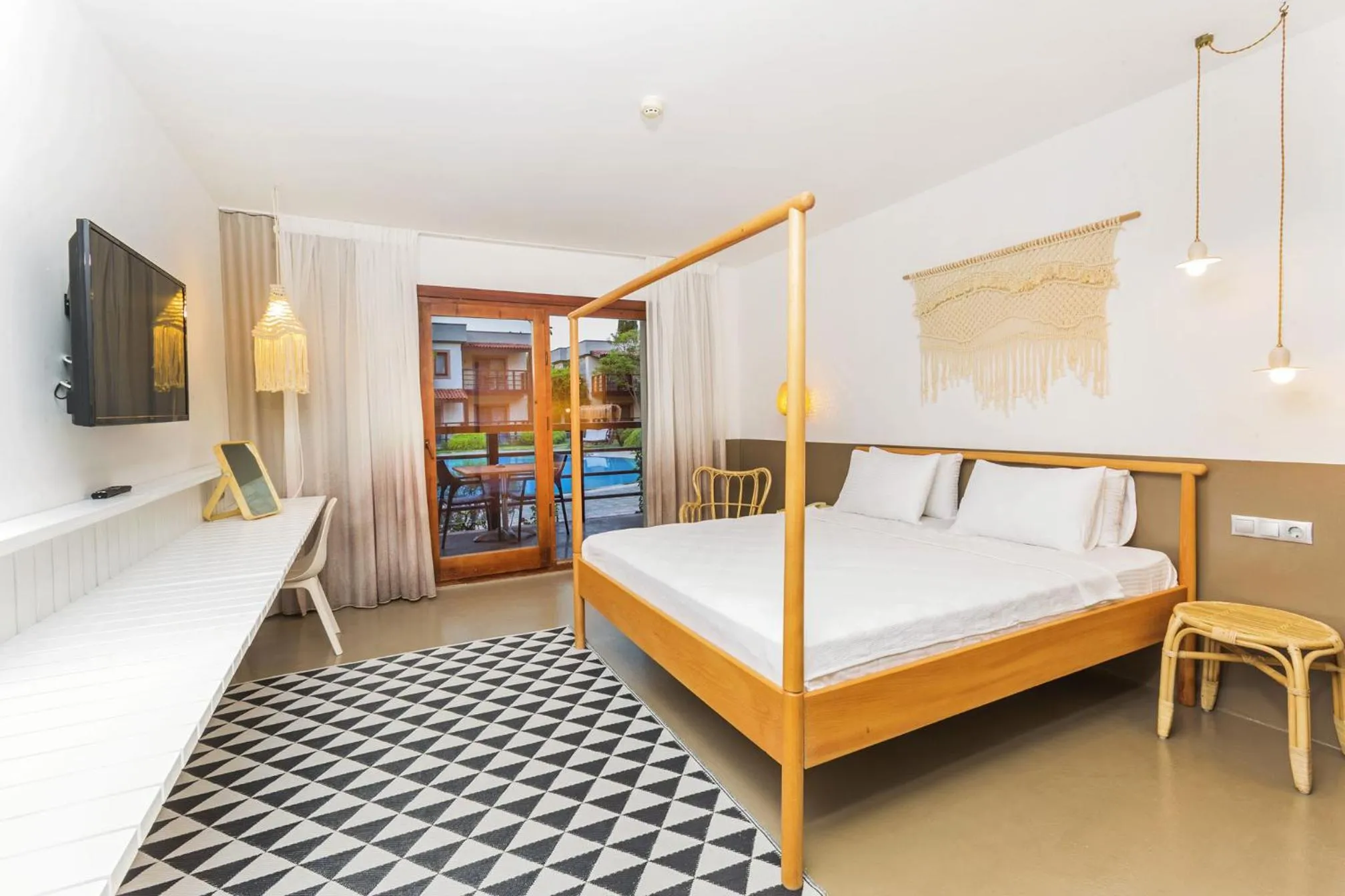 Bedroom, Bed in Faros Bodrum Hotel - Special Category