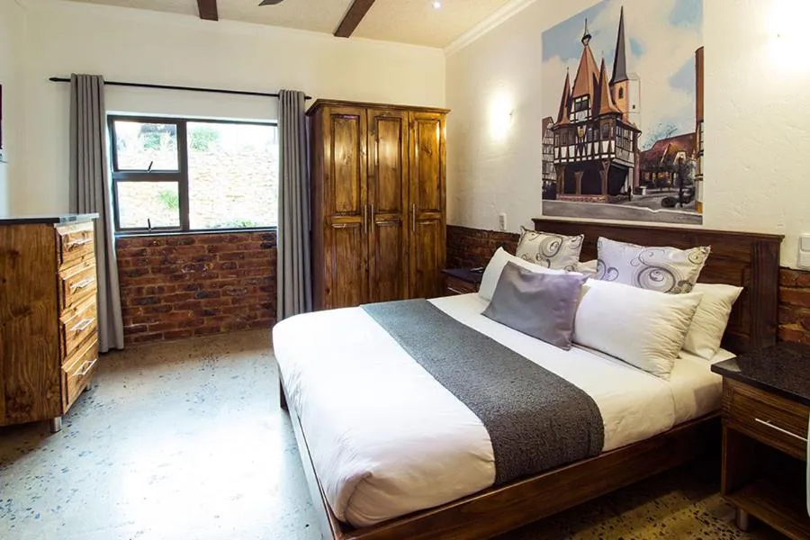 Bed in Stephan's Guest House