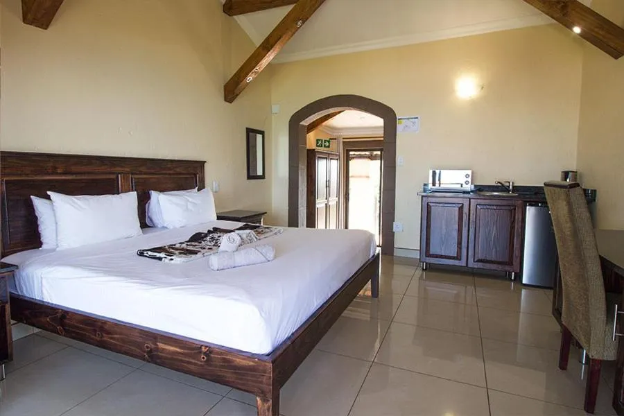 Bed in Stephan's Guest House