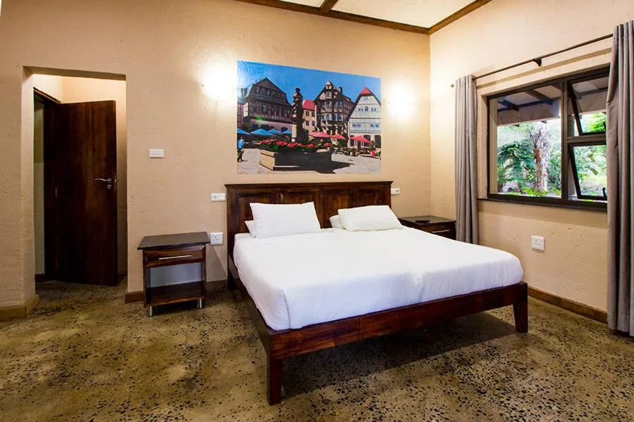 Bed in Stephan's Guest House