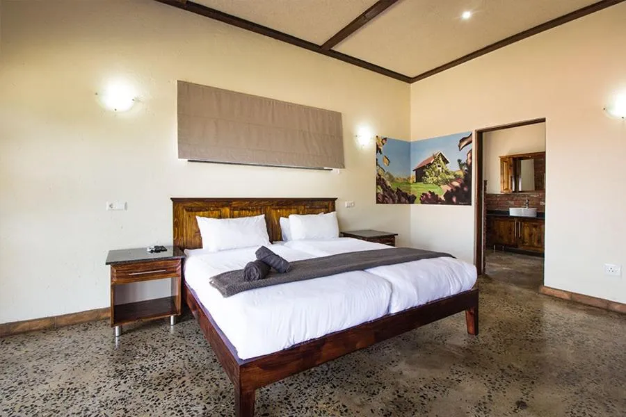 Bed in Stephan's Guest House