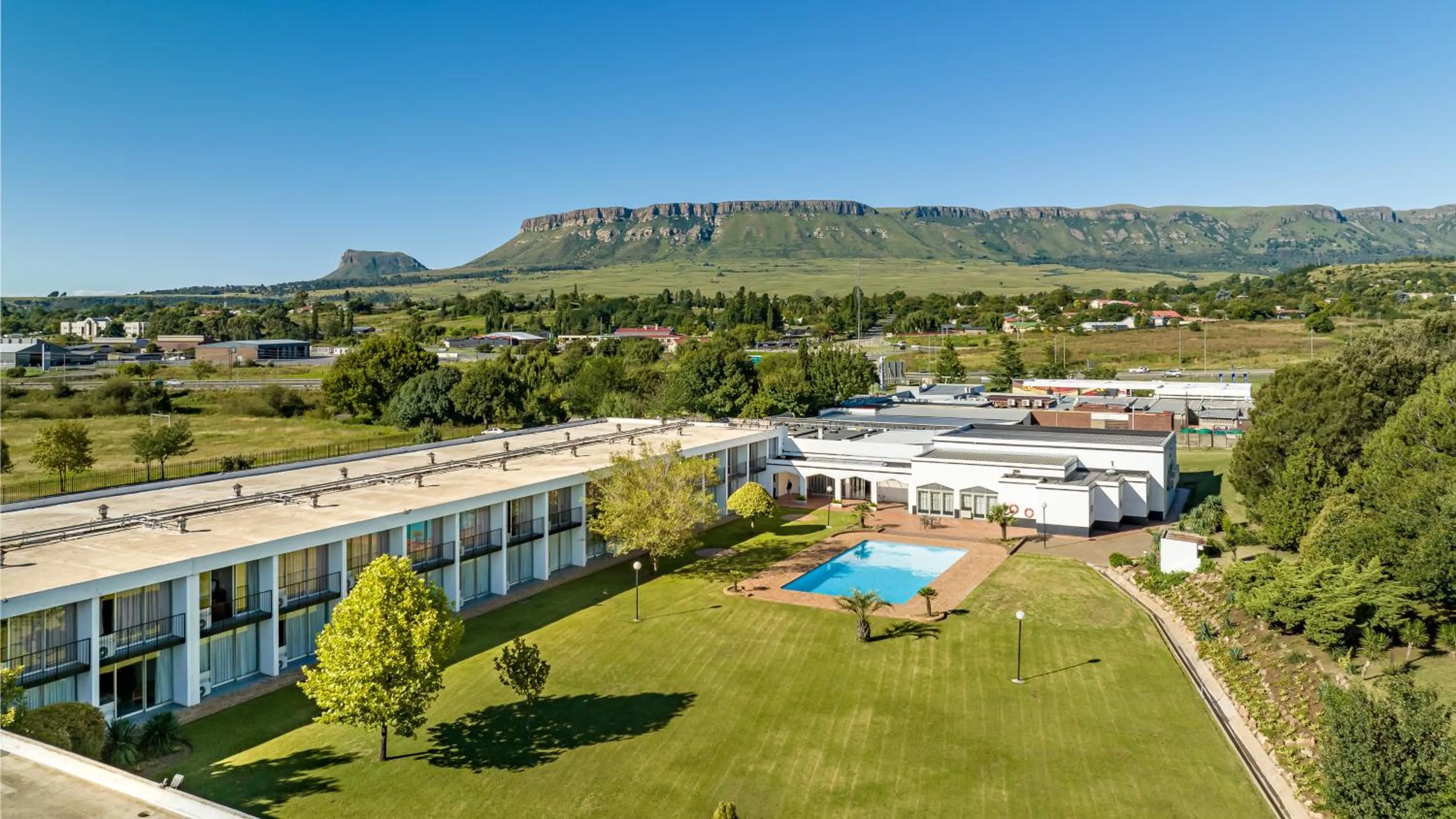 Bird's eye view in African Sky Harrismith Inn