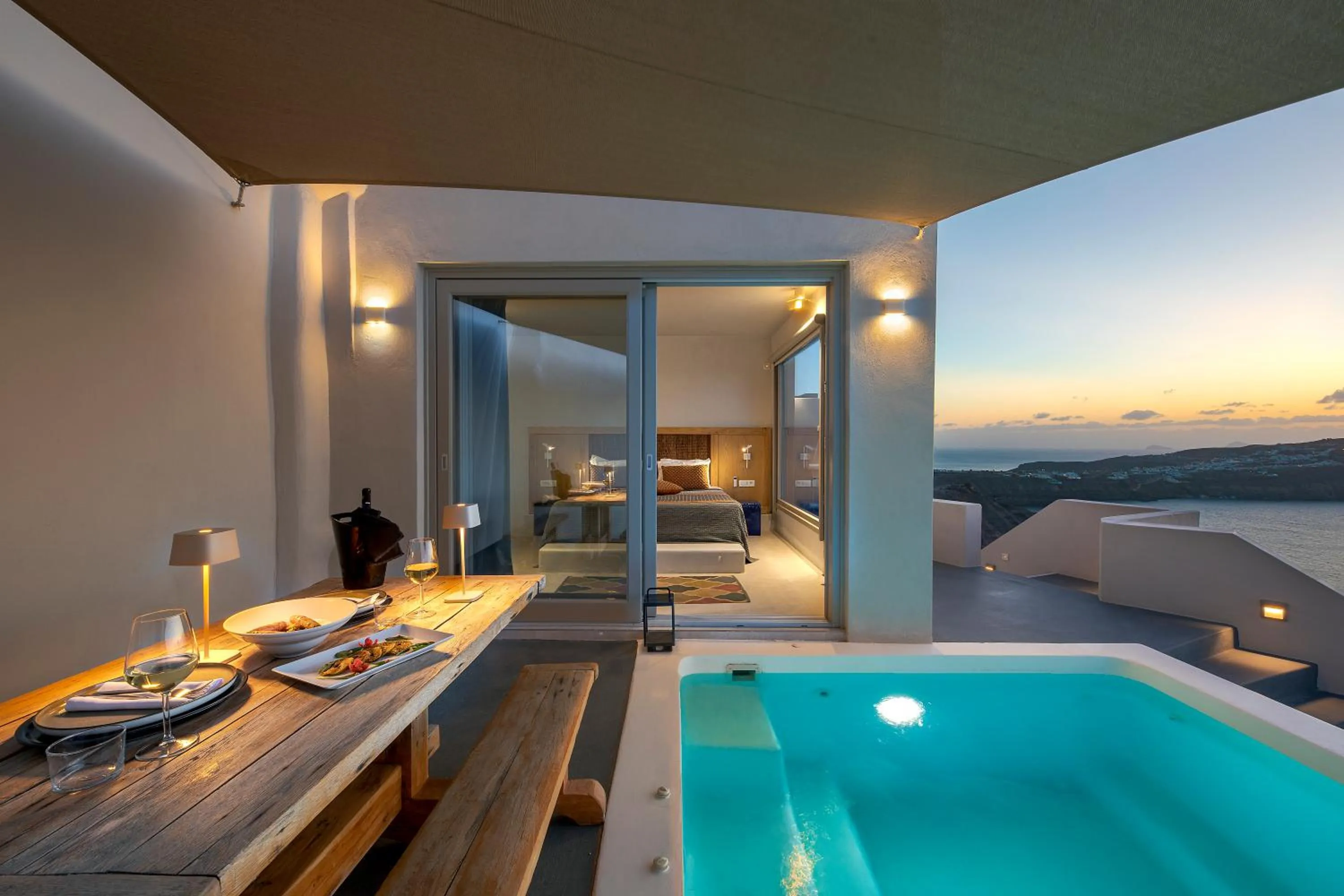 Patio in Grand View - Megalochori Santorini