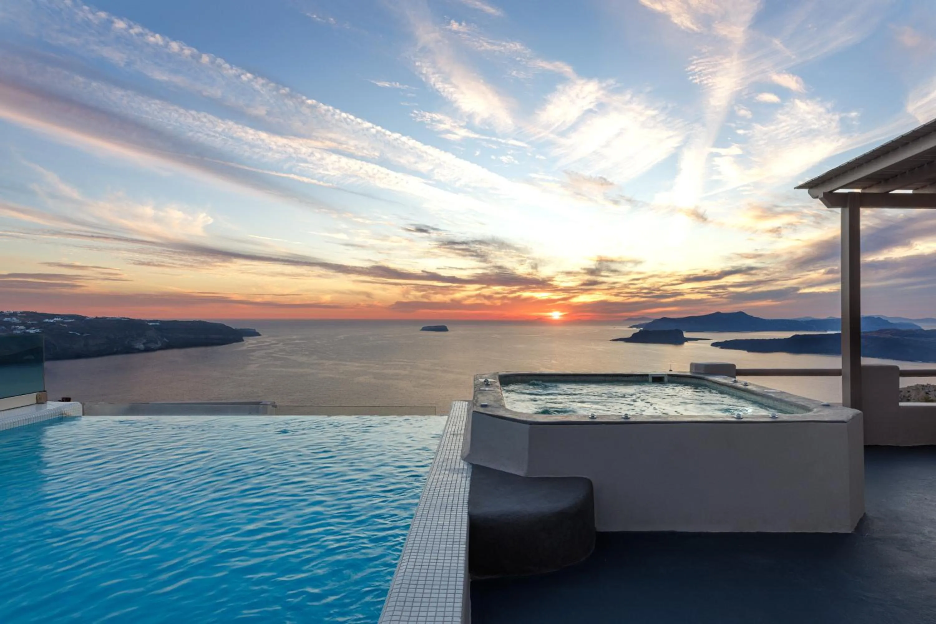 Sunset in Grand View - Megalochori Santorini