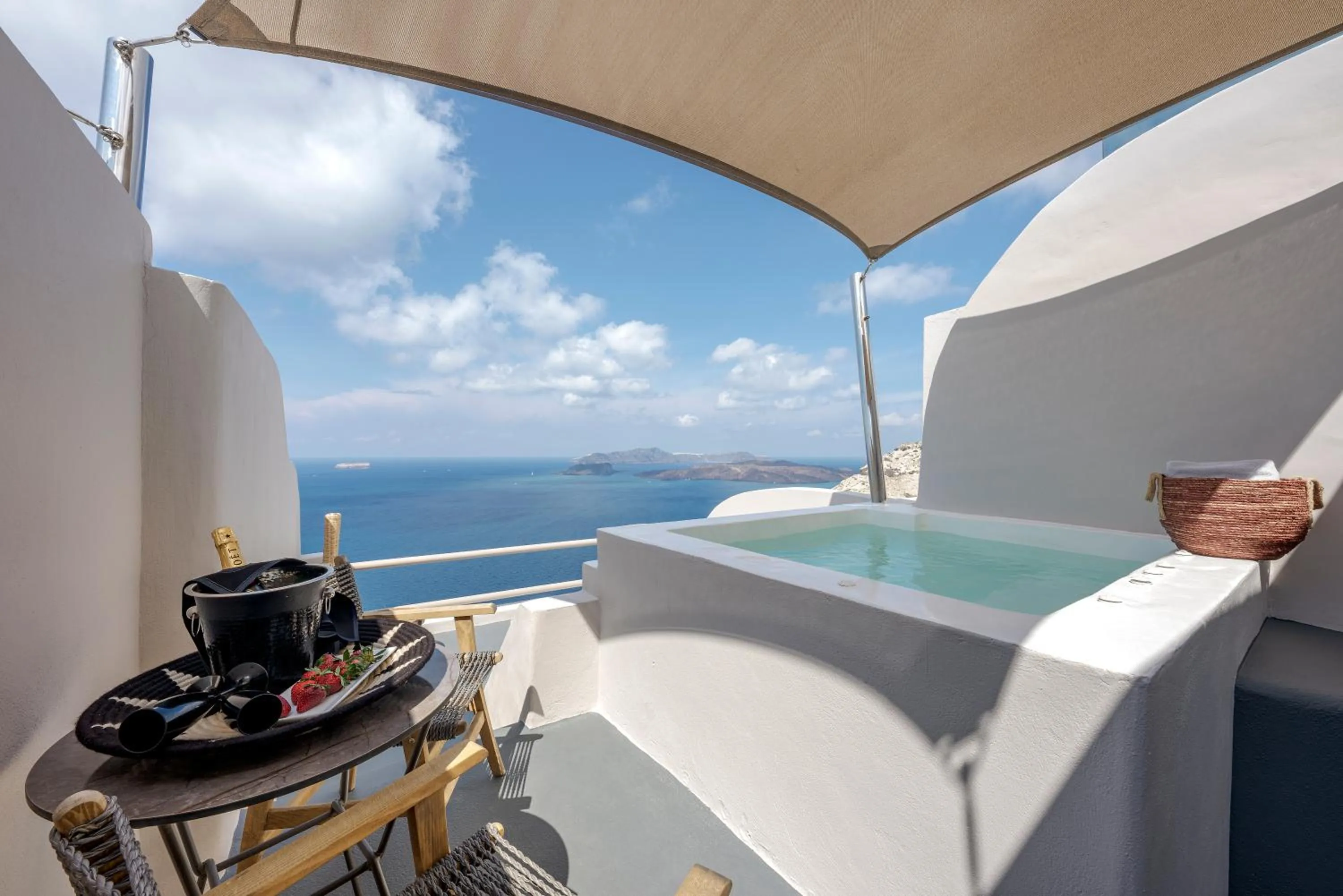 Balcony/Terrace in Grand View - Megalochori Santorini
