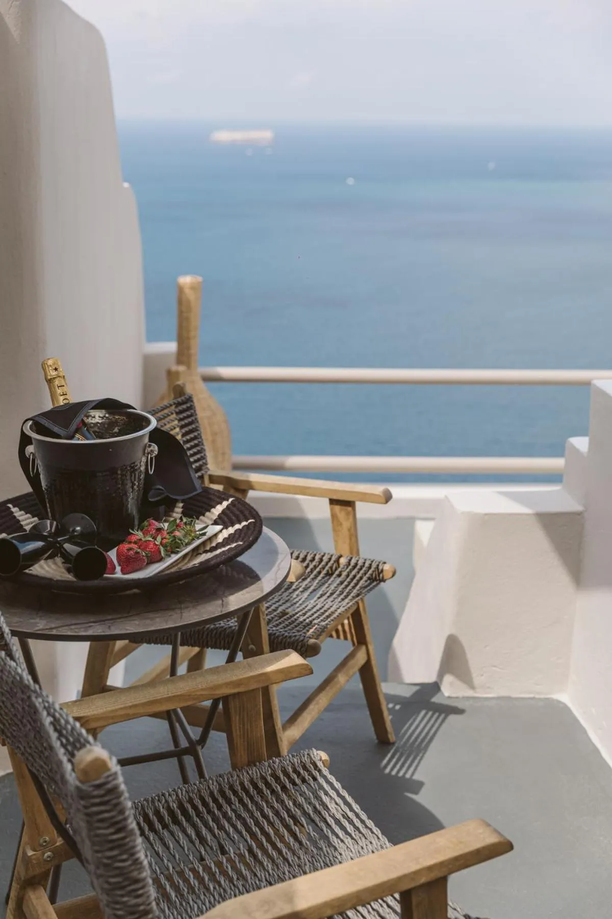 Patio in Grand View - Megalochori Santorini