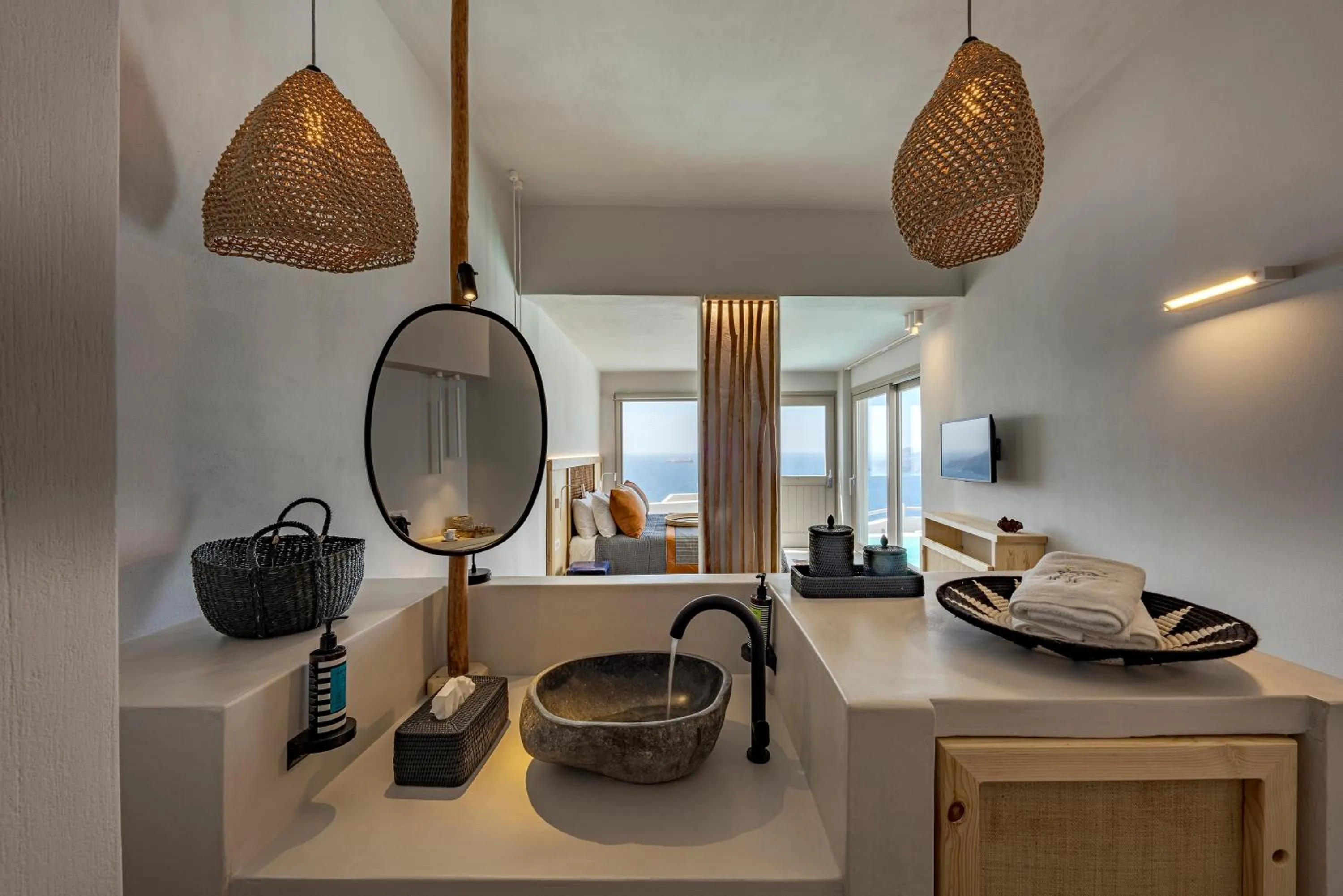 Bedroom in Grand View - Megalochori Santorini