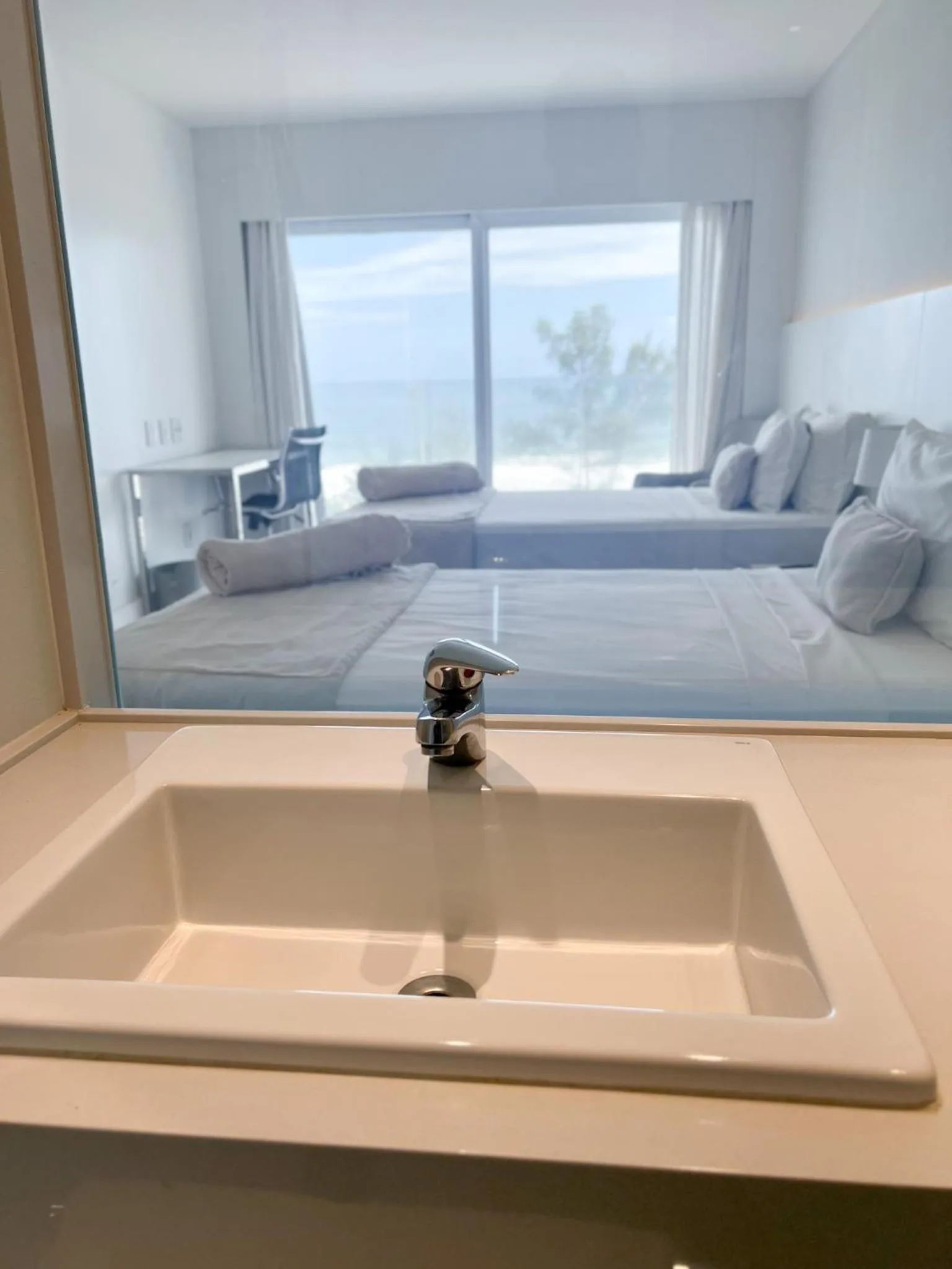 Bathroom, Bed in CDesign Hotel