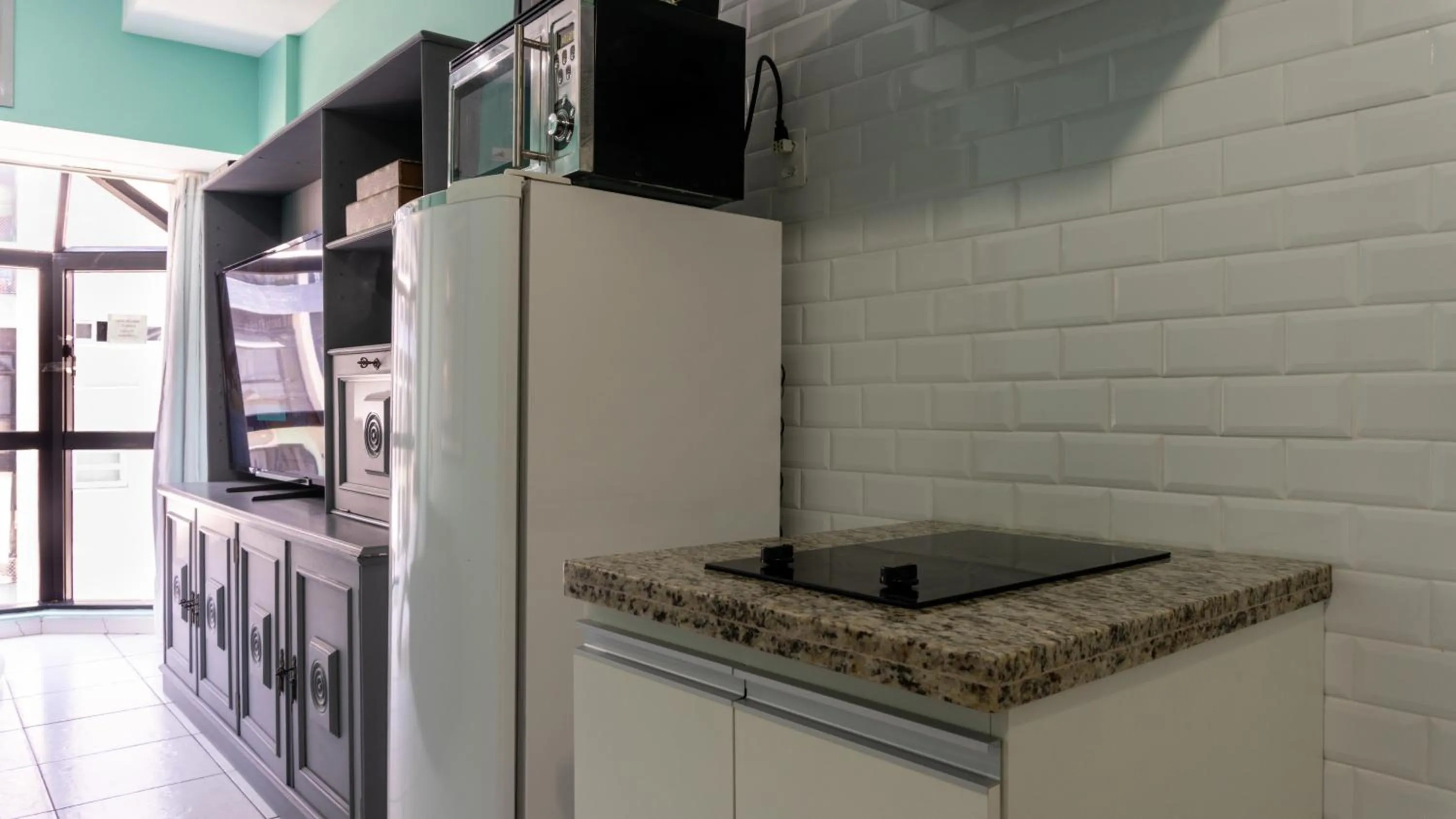 Kitchen or kitchenette in Duplex charmoso - Ótima localização