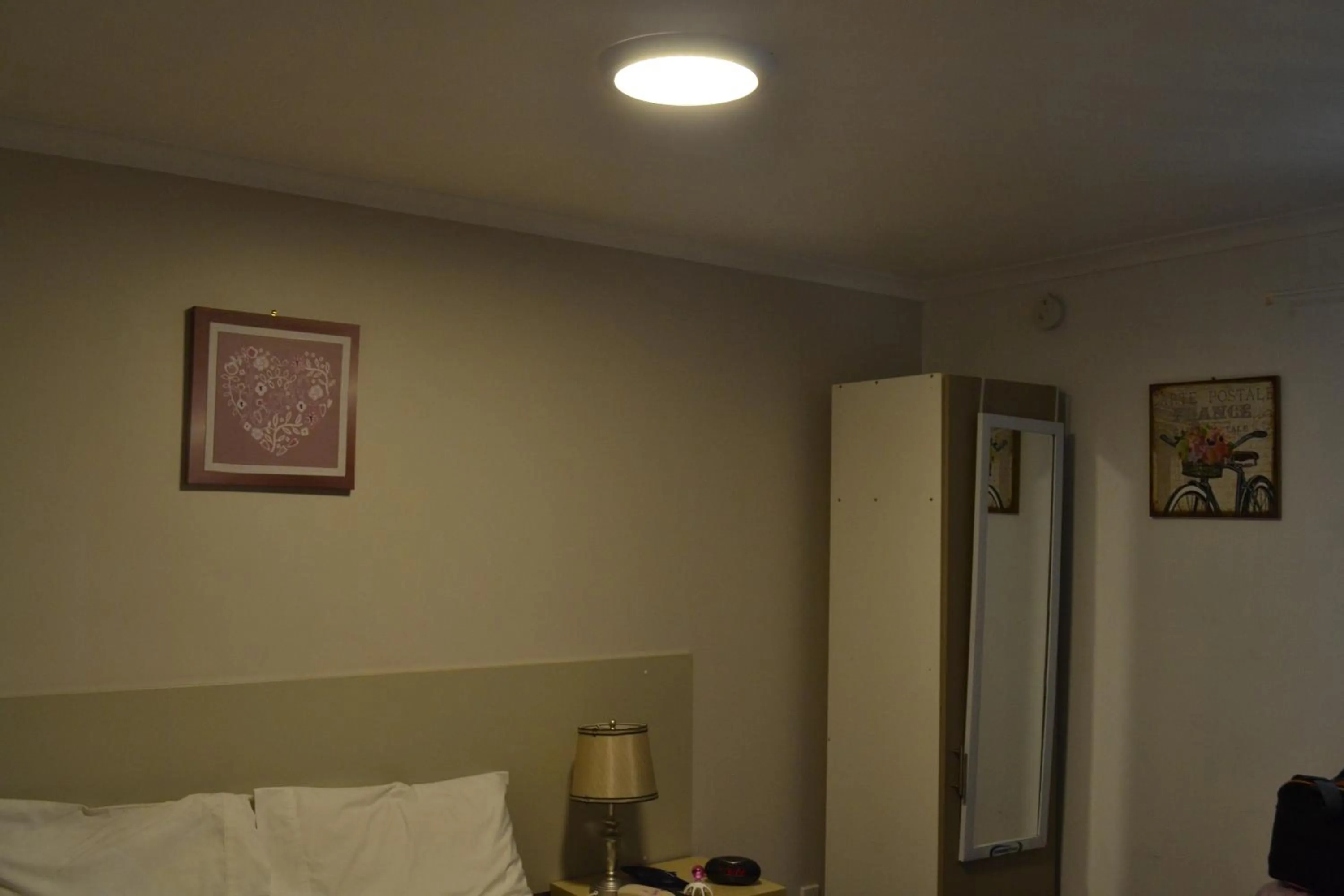 Decorative detail, Bed in McWilliam Apartments