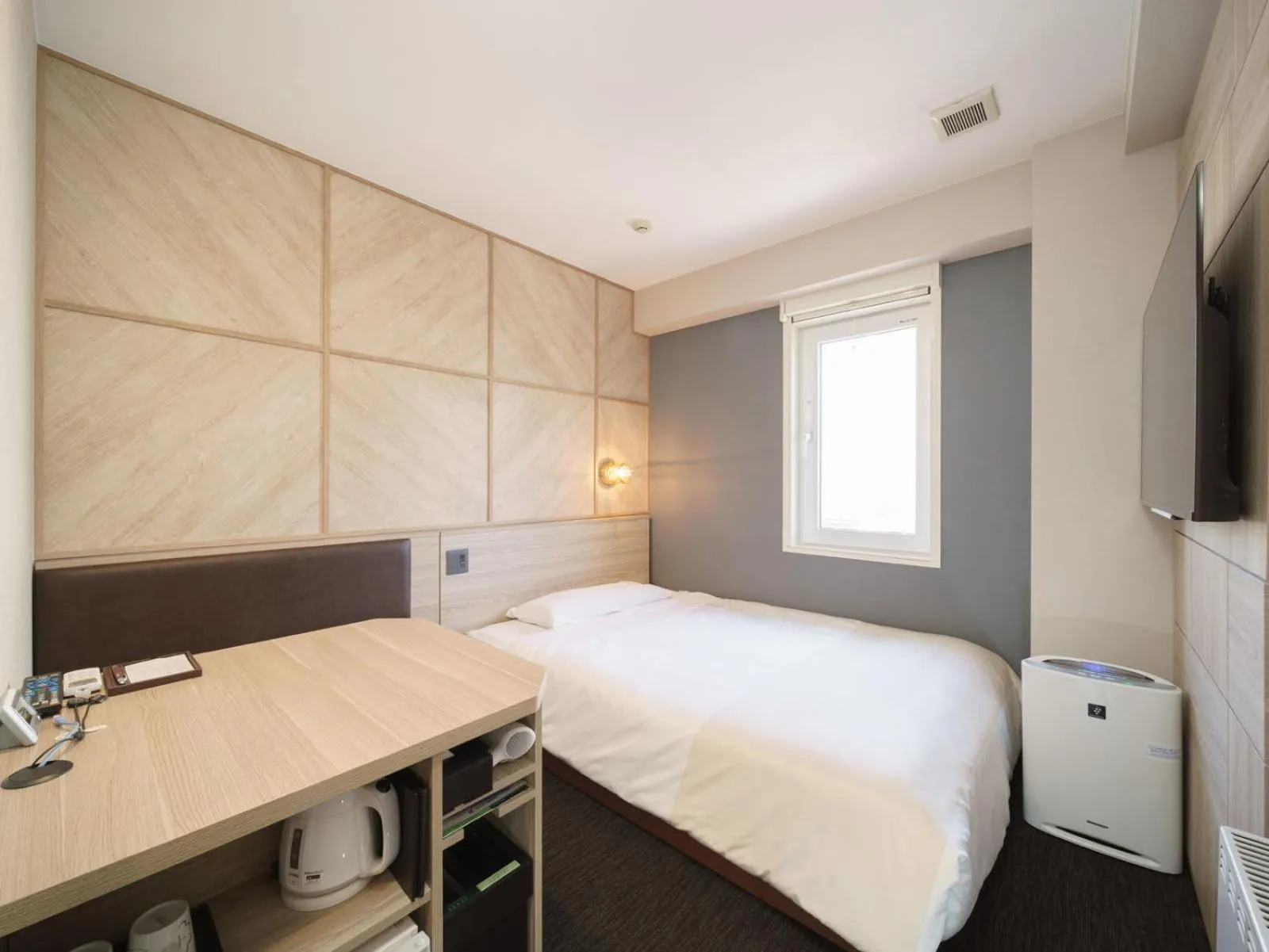 Bed in Super Hotel Gotemba 1