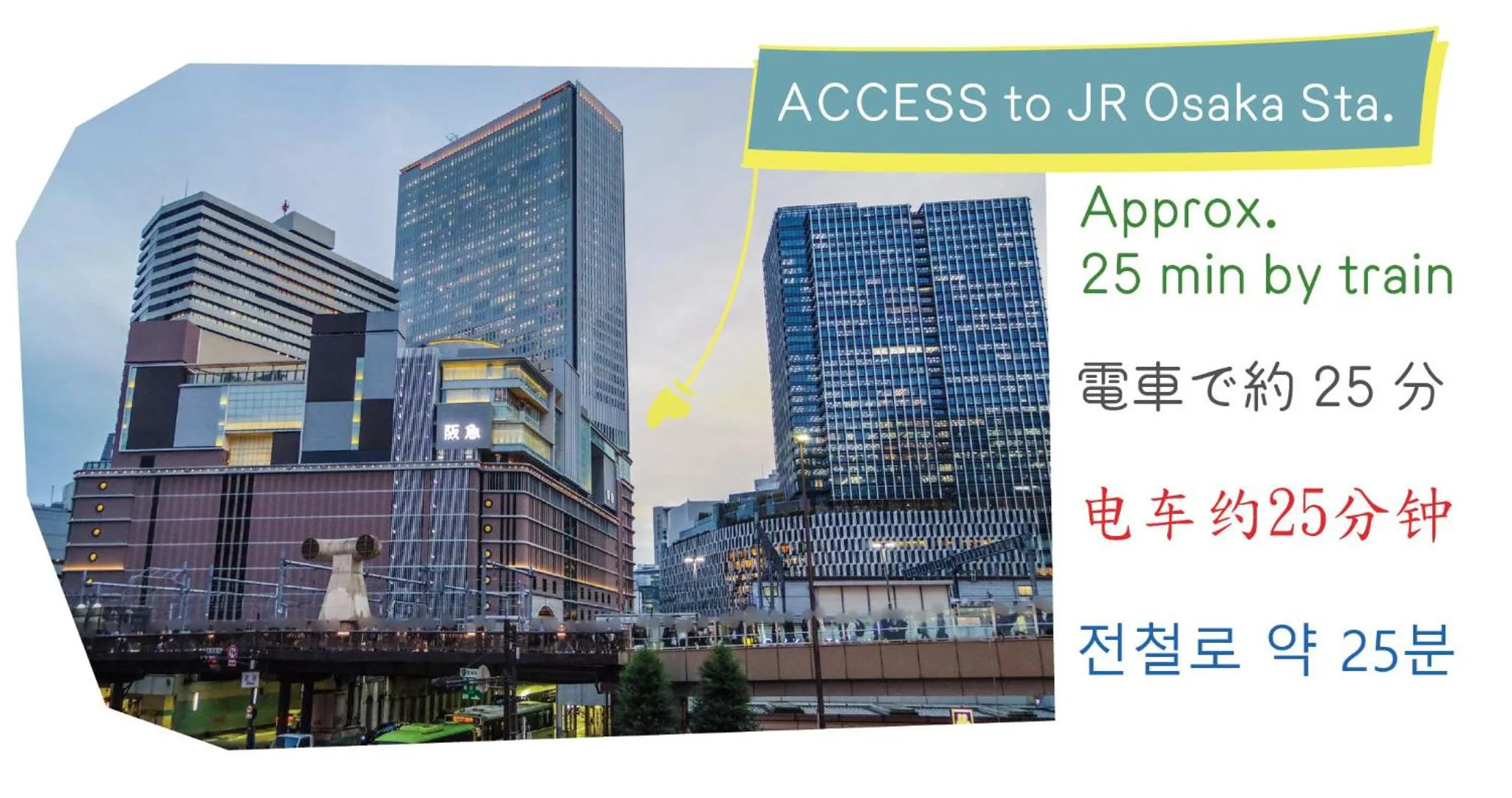 Nearby landmark in J-Hoppers Osaka Universal