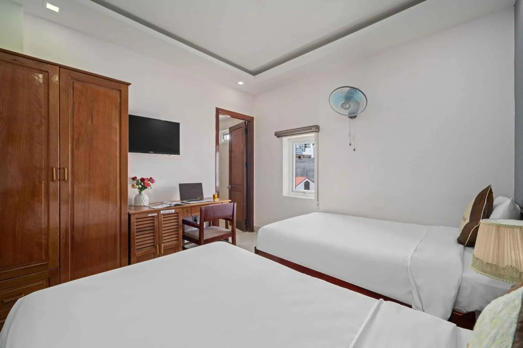 Bed in Kingdom Danang Hotel