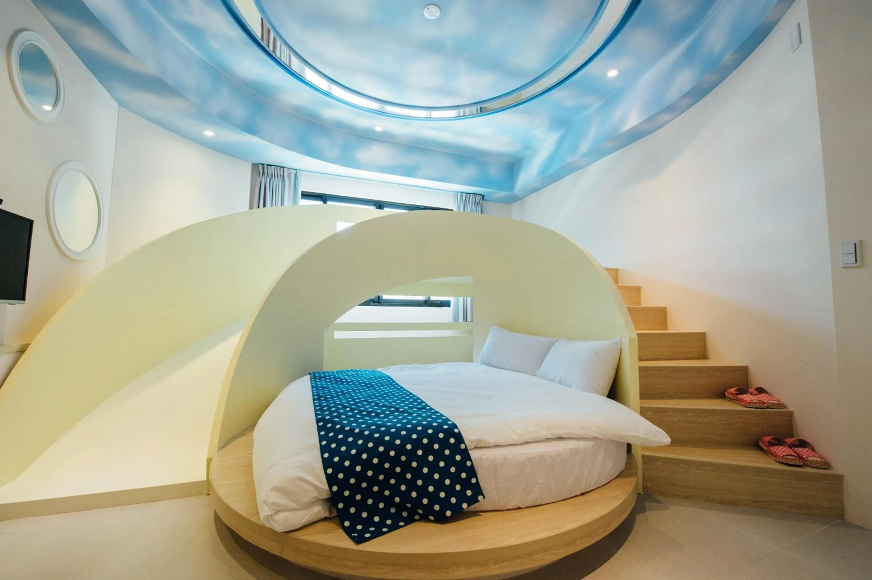 Bed in 黃色風箏Yellow Kite INN