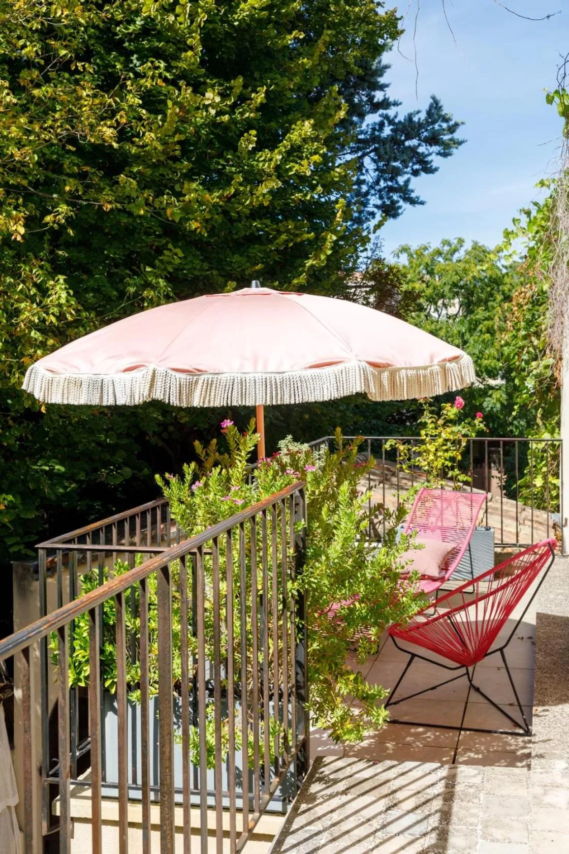 Balcony/Terrace in La Magnanerie de l'Isle B&B