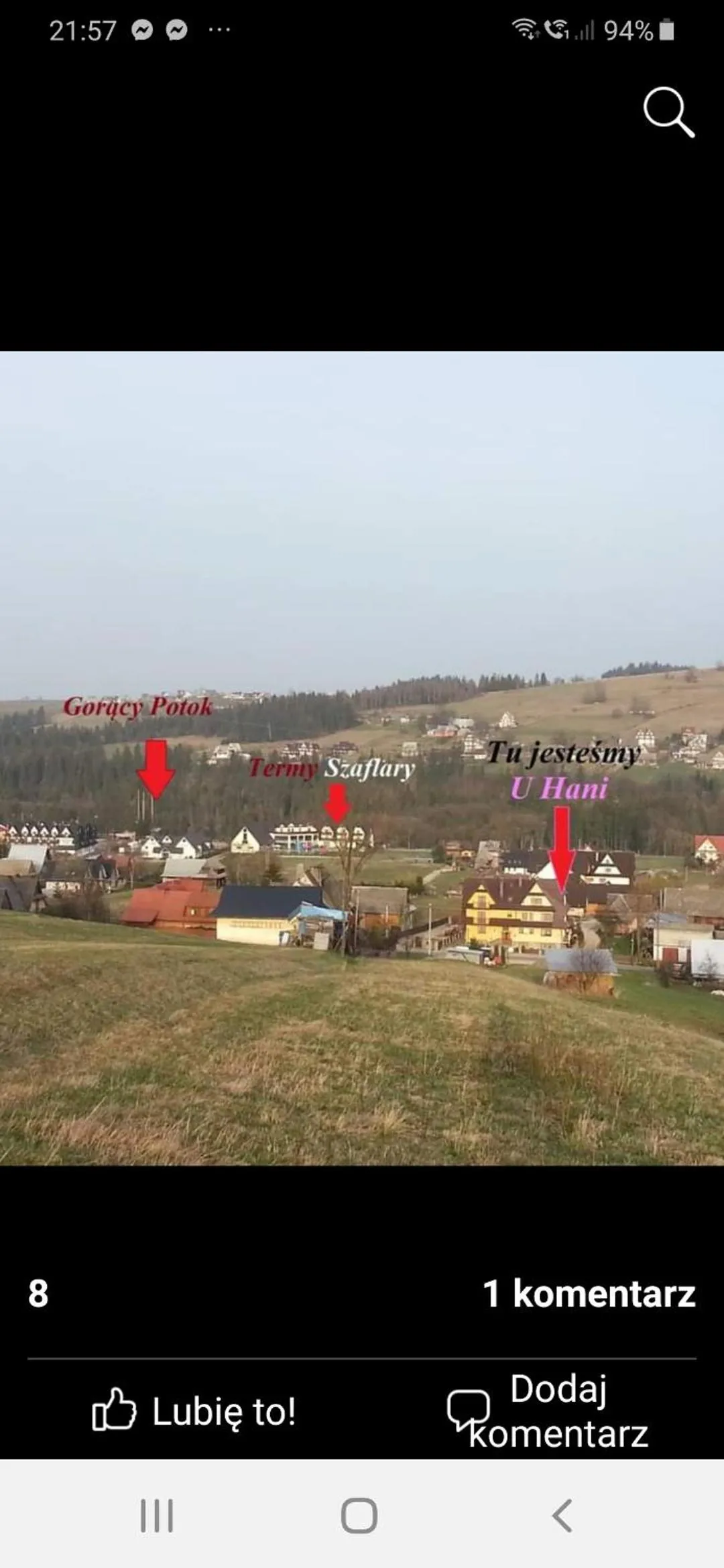 U Hani w pobliżu Gorący Potok i Termy