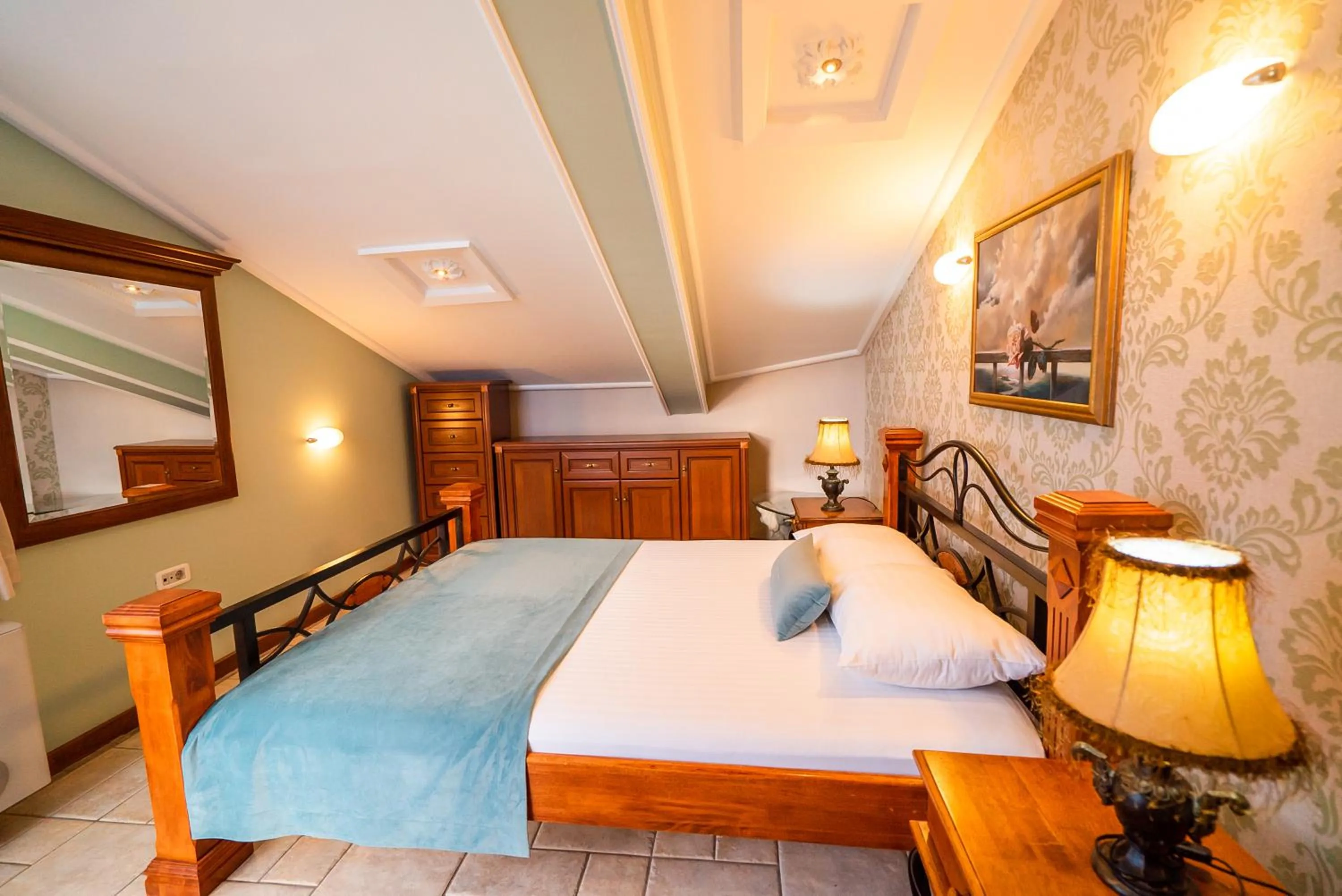 Bedroom, Bed in Villa Edelweiss