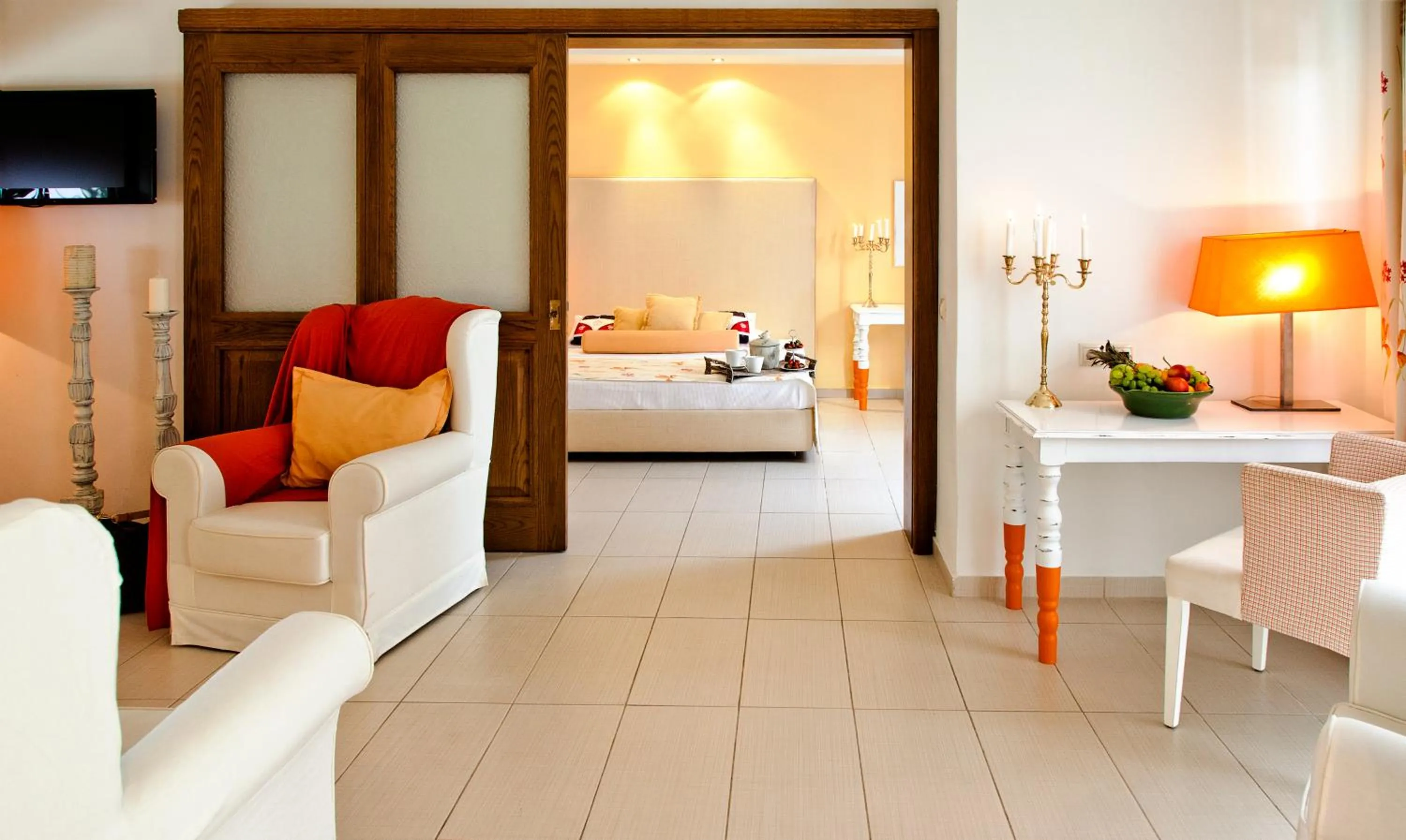 Photo of the whole room, Bed in Mandraki Village Boutique Hotel