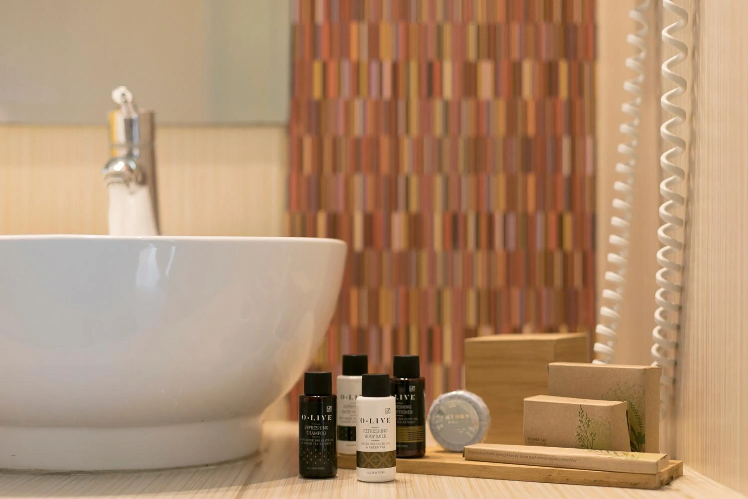 Bathroom in Mandraki Village Boutique Hotel