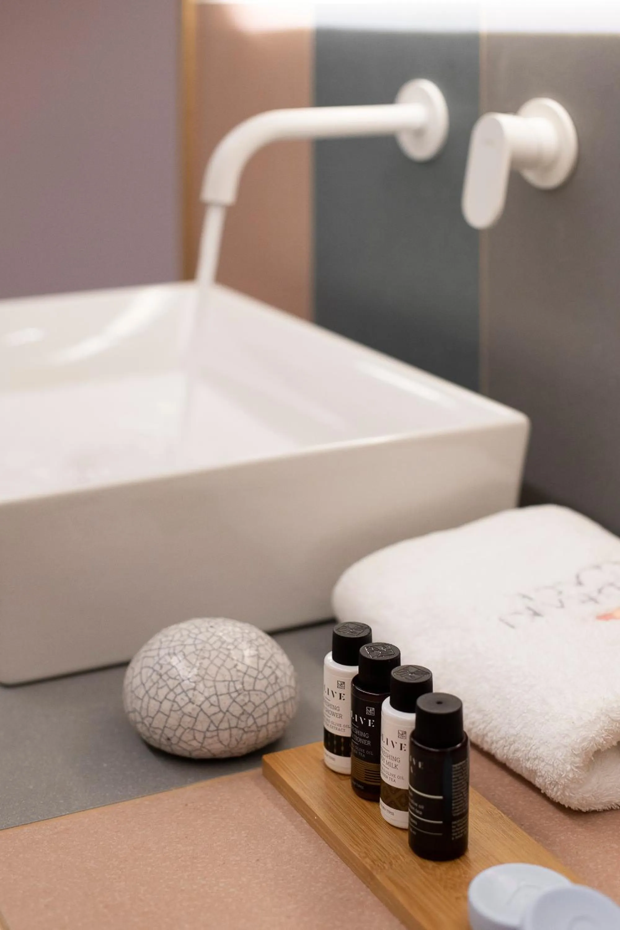 Bathroom in Mandraki Village Boutique Hotel