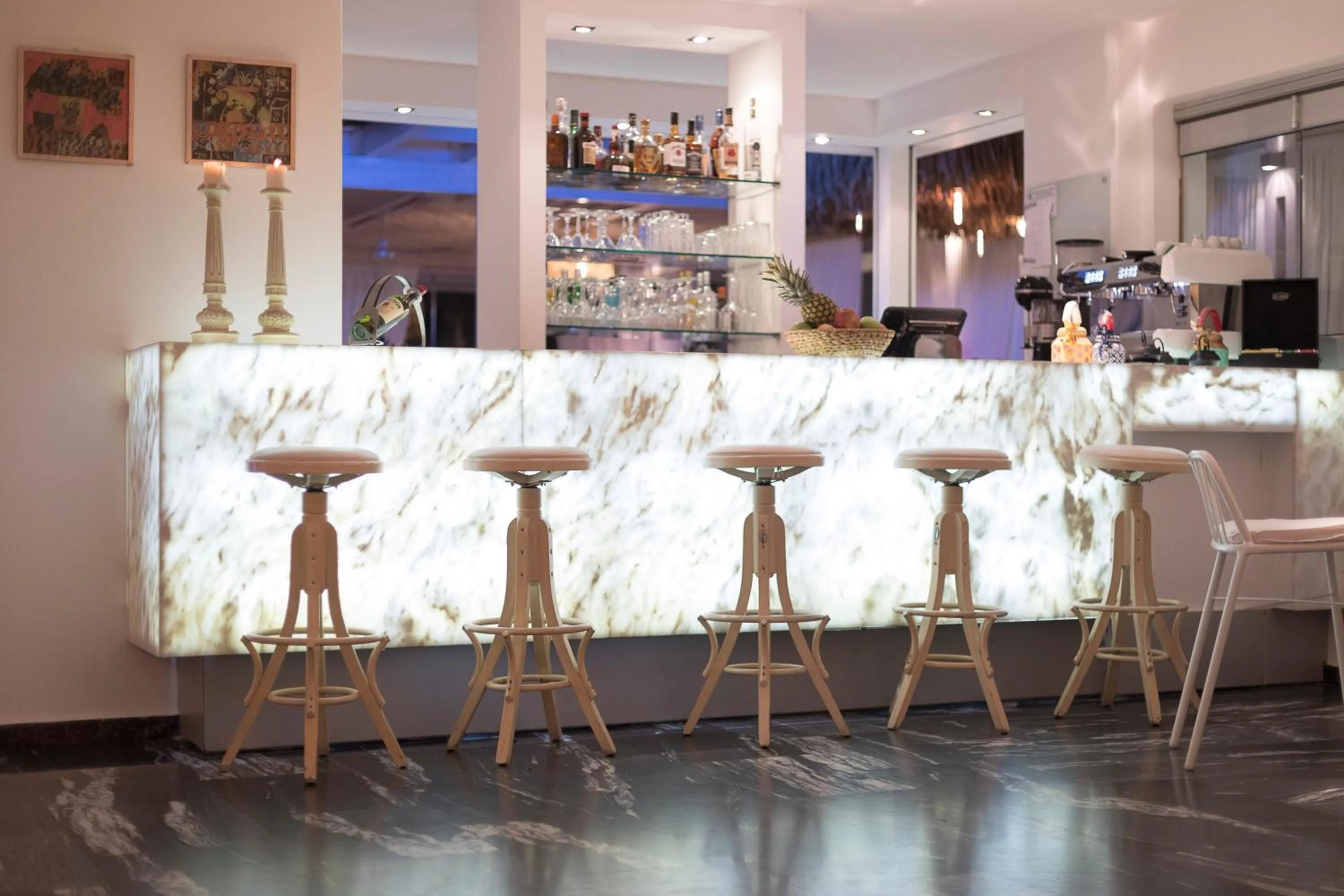 Lounge or bar in Mandraki Village Boutique Hotel