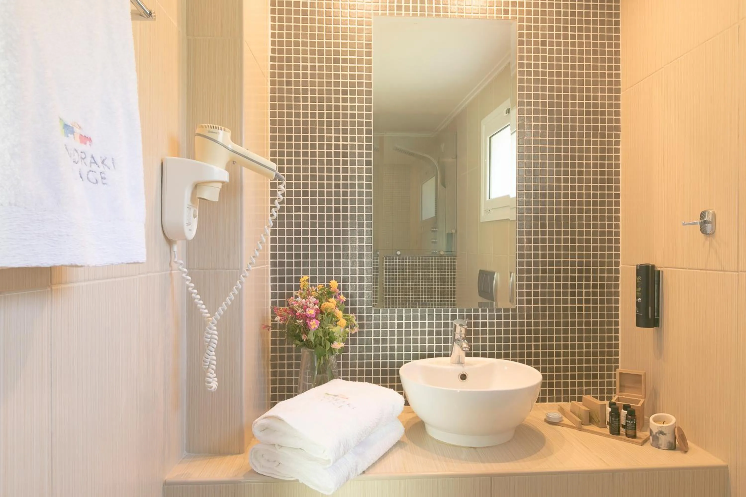 Bathroom in Mandraki Village Boutique Hotel