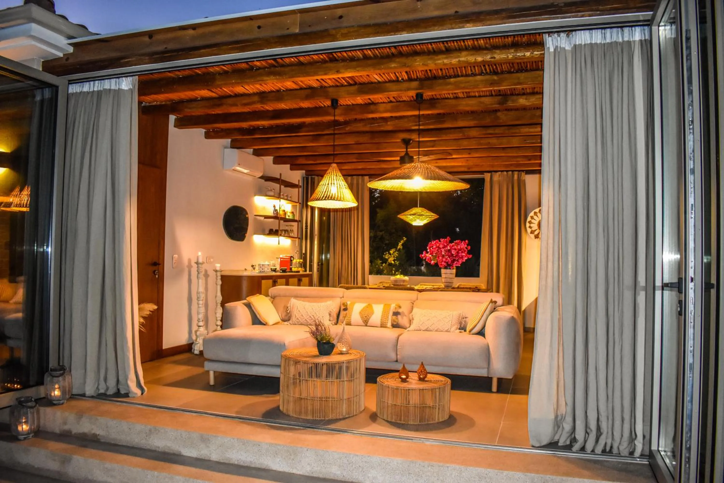 Living room in Mandraki Village Boutique Hotel