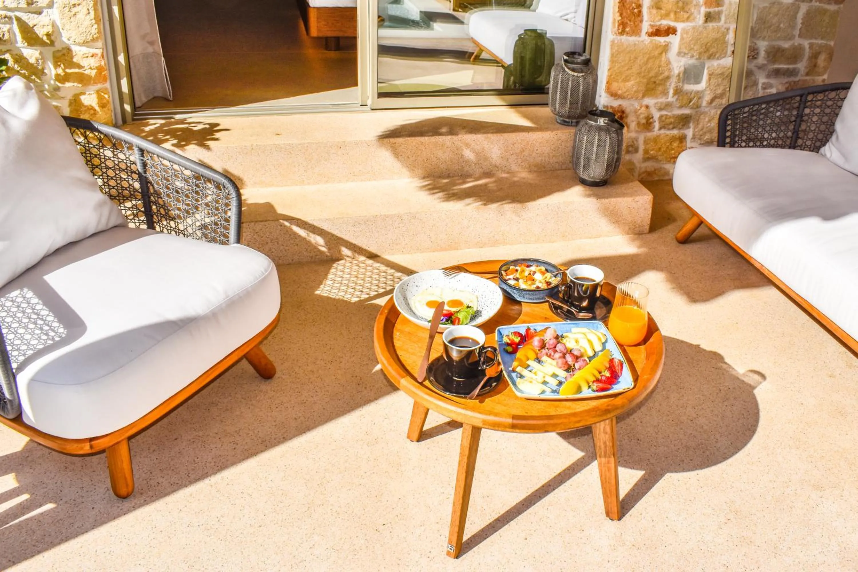 Patio in Mandraki Village Boutique Hotel