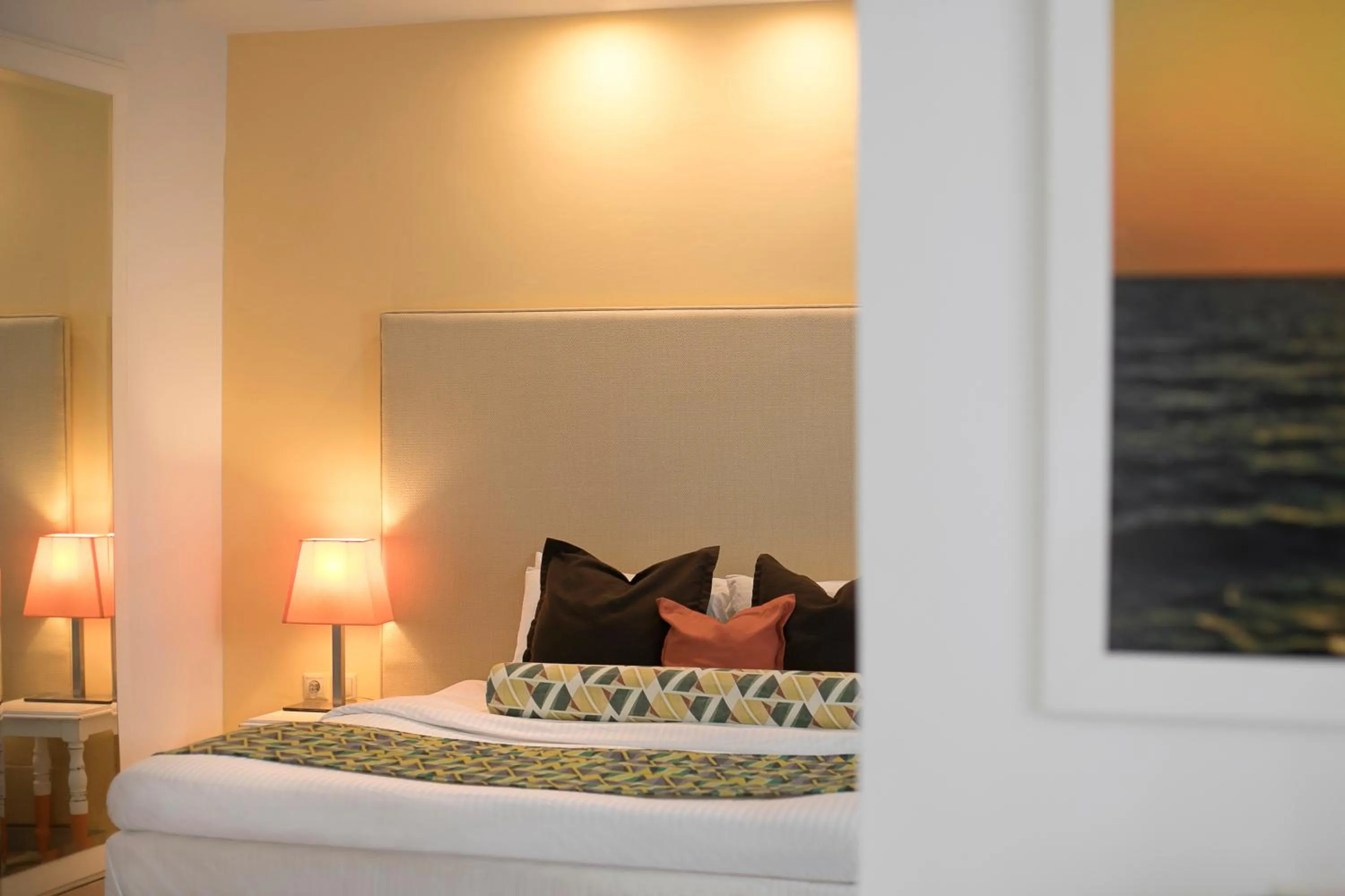 Bed in Mandraki Village Boutique Hotel