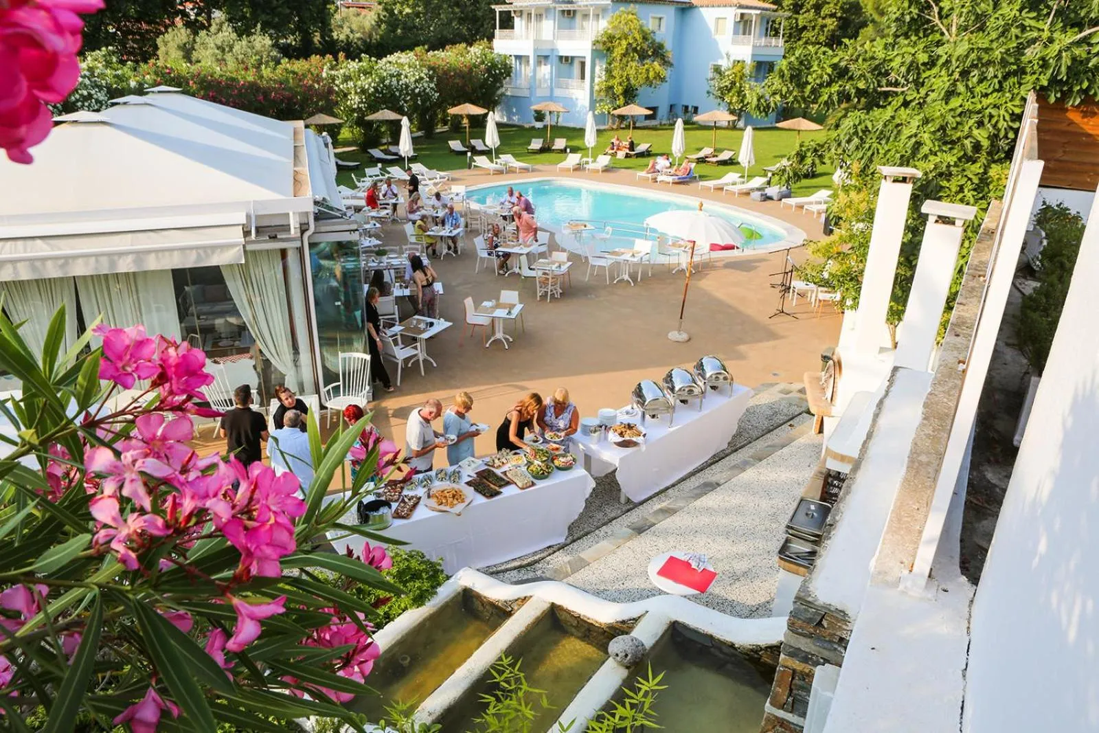 Patio in Mandraki Village Boutique Hotel