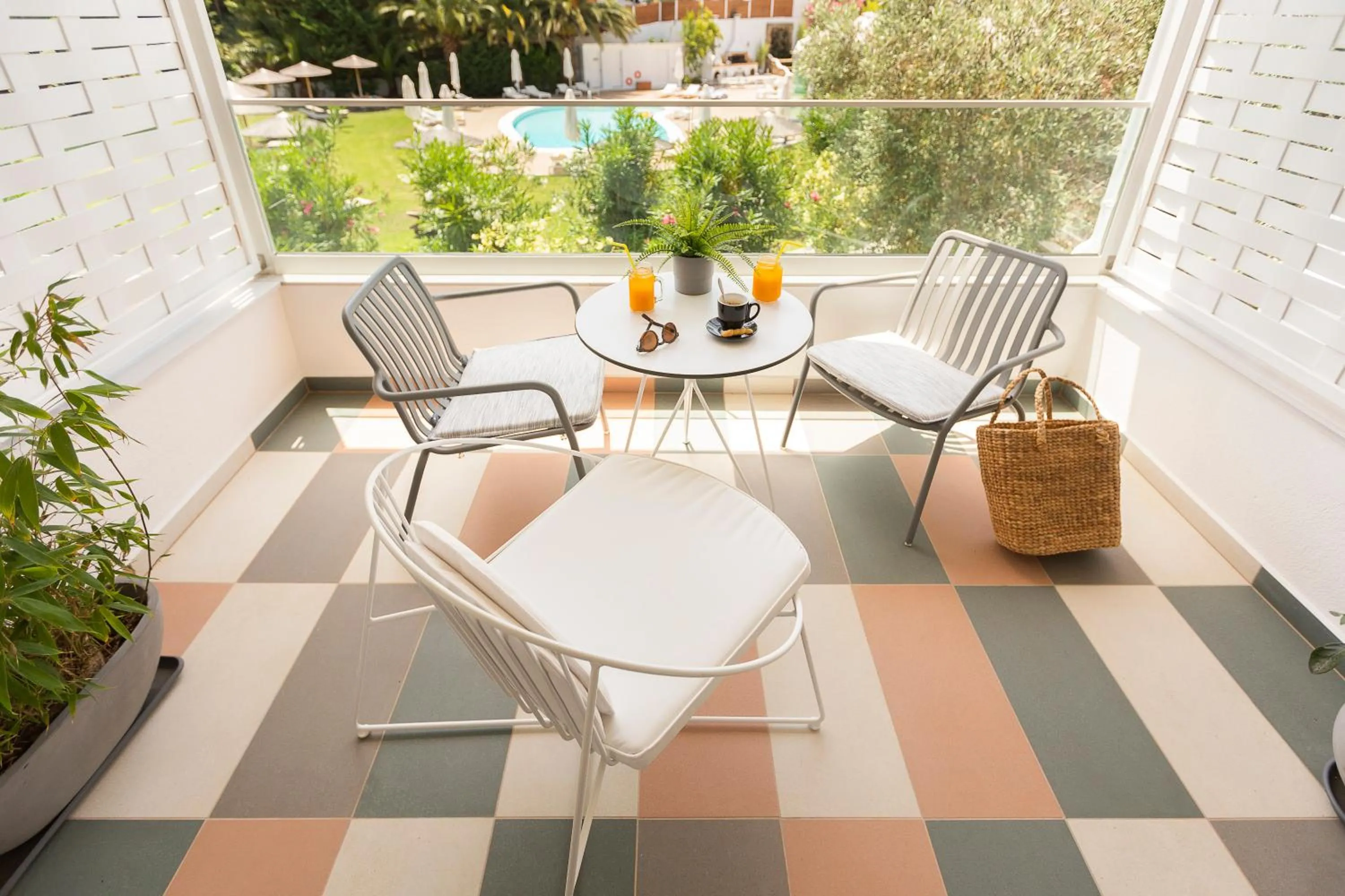 Balcony/Terrace in Mandraki Village Boutique Hotel