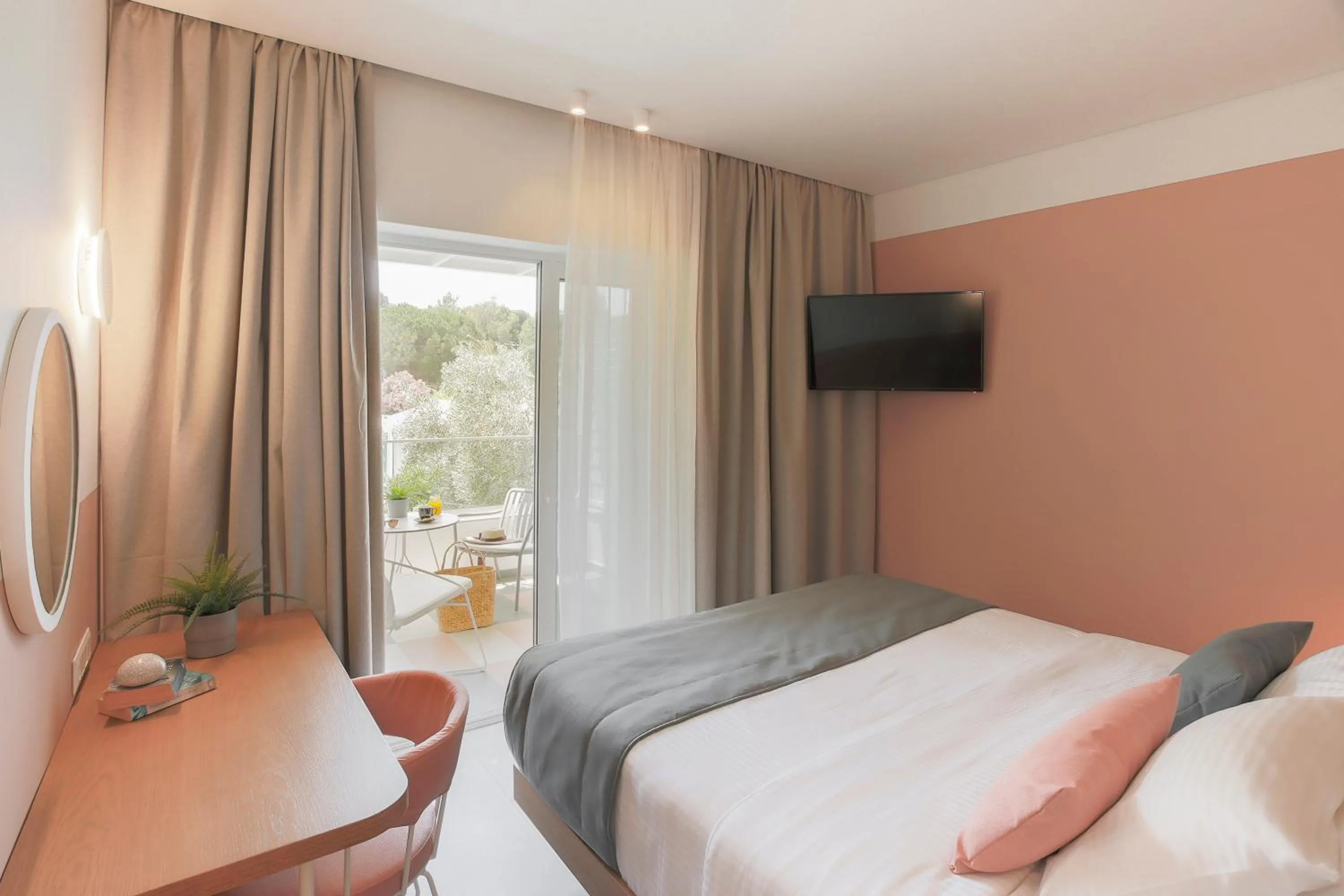 Bed in Mandraki Village Boutique Hotel