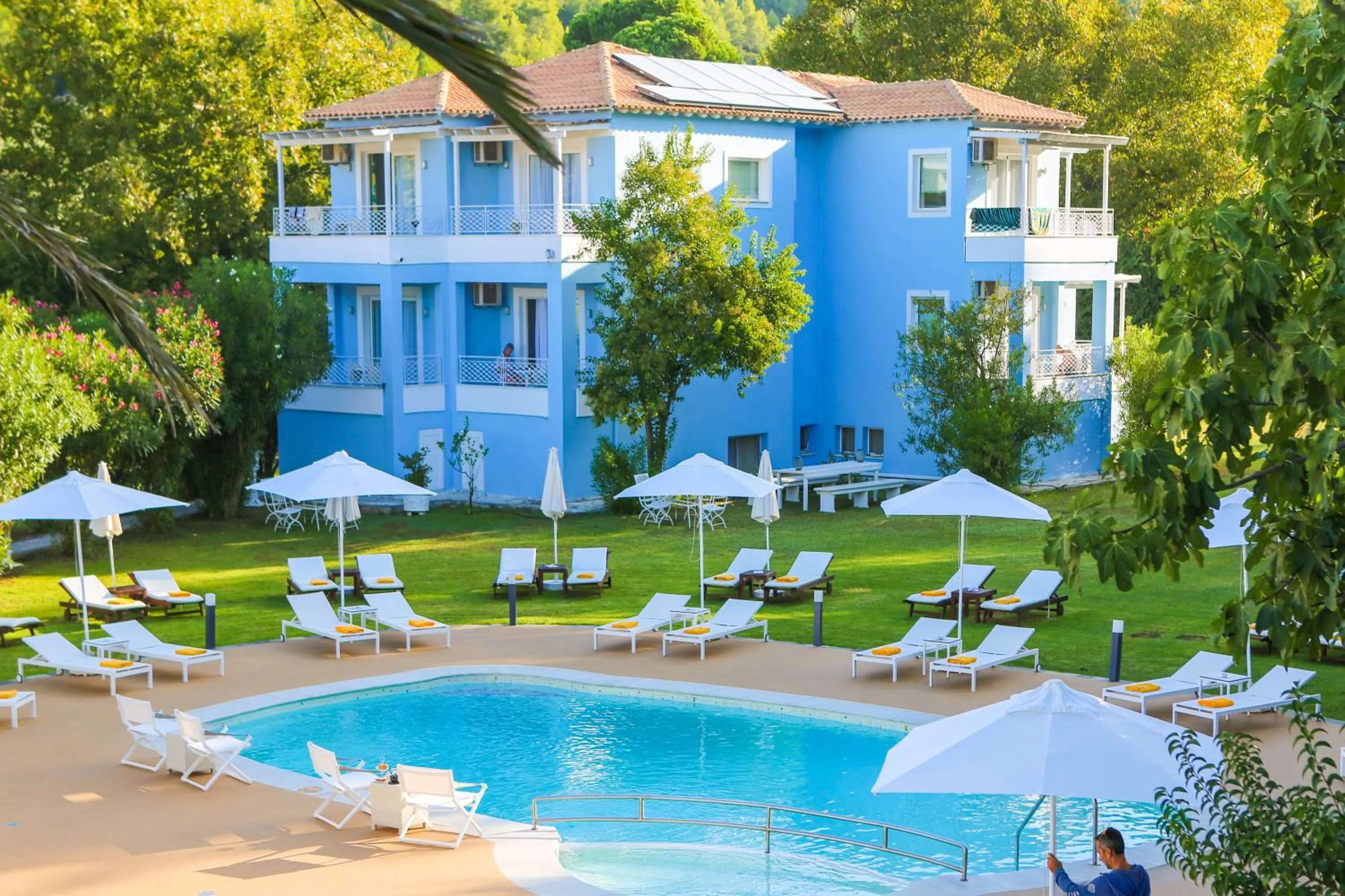 Pool view in Mandraki Village Boutique Hotel