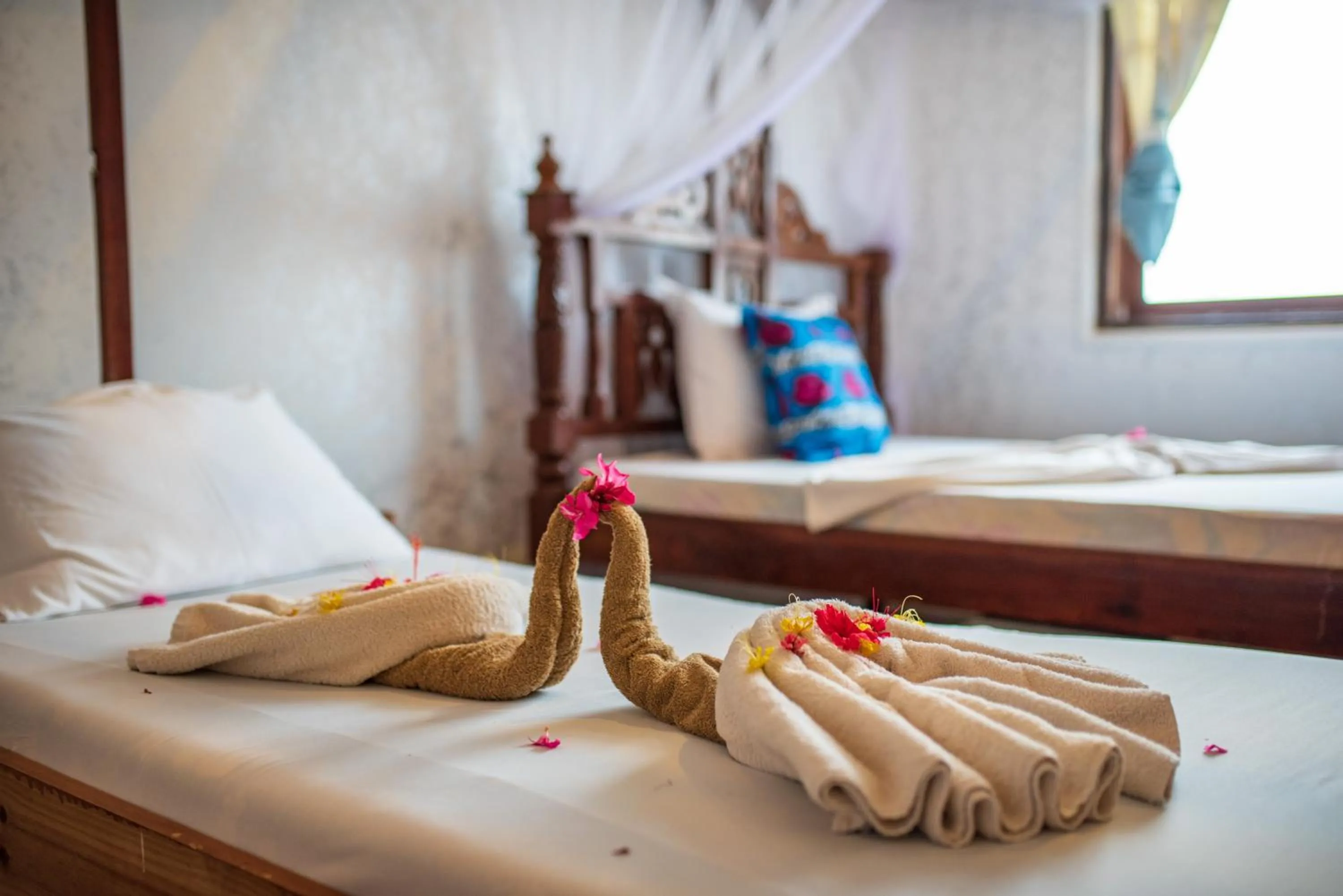 Decorative detail, Bed in Mocco Beach Villa