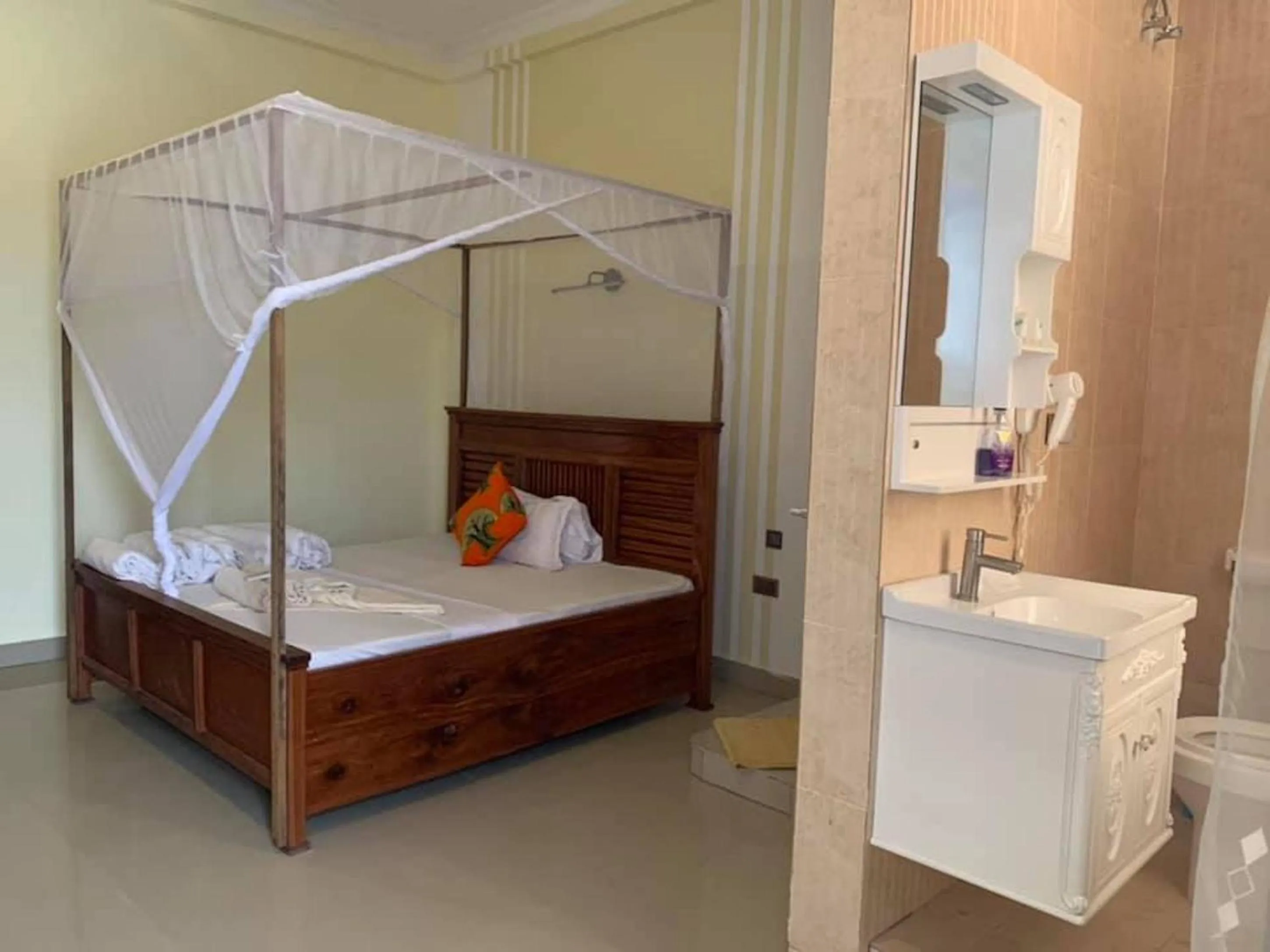 Bed in Mocco Beach Villa