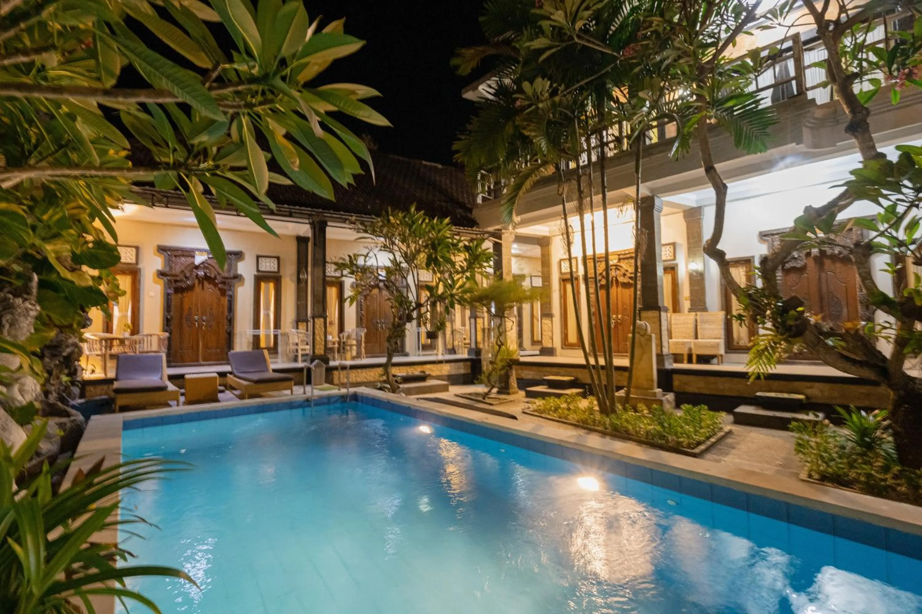 Pool view in The Mel Homestay